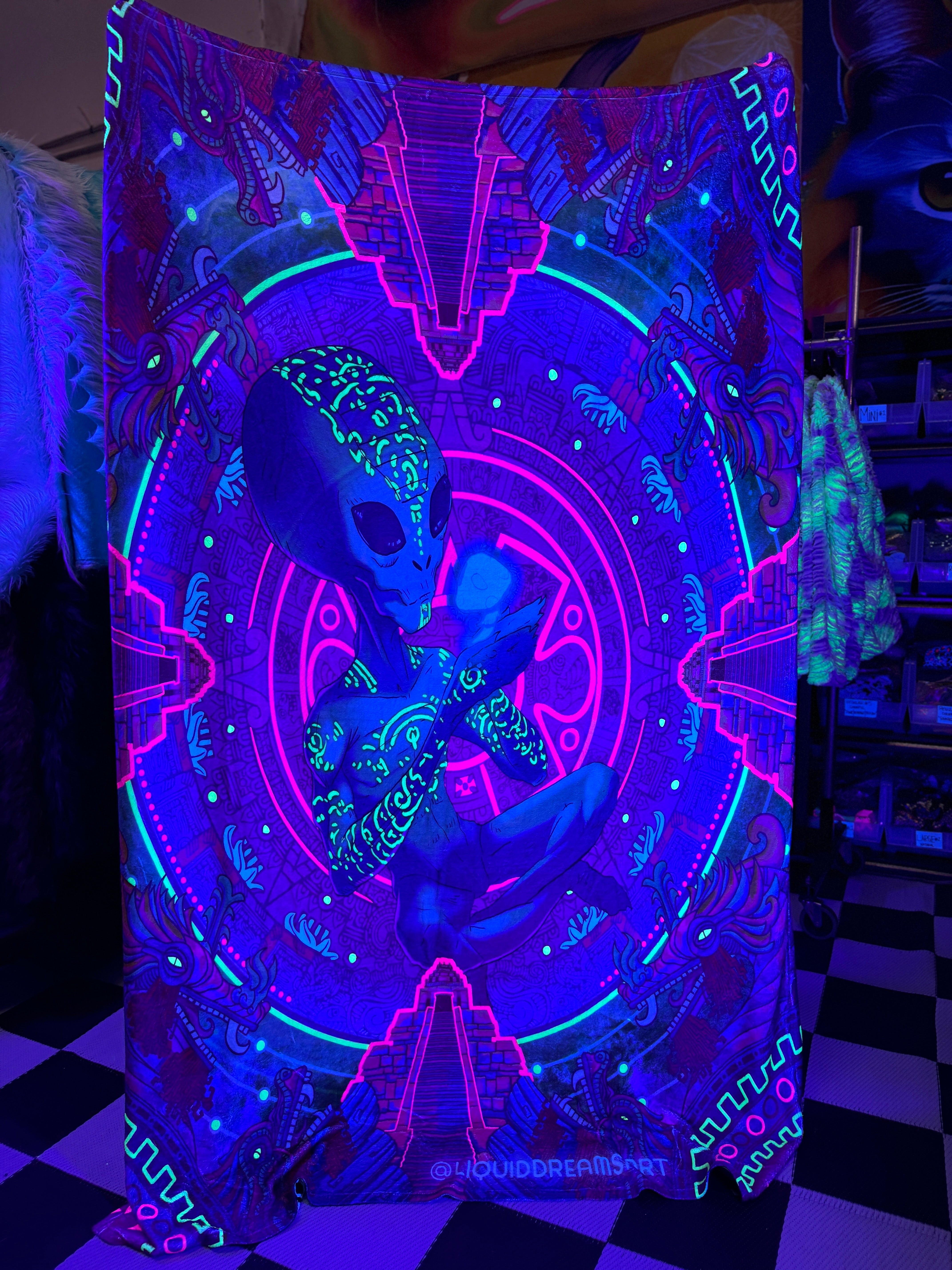 UV Reactive ET and Wildcat Double Sided Blanket