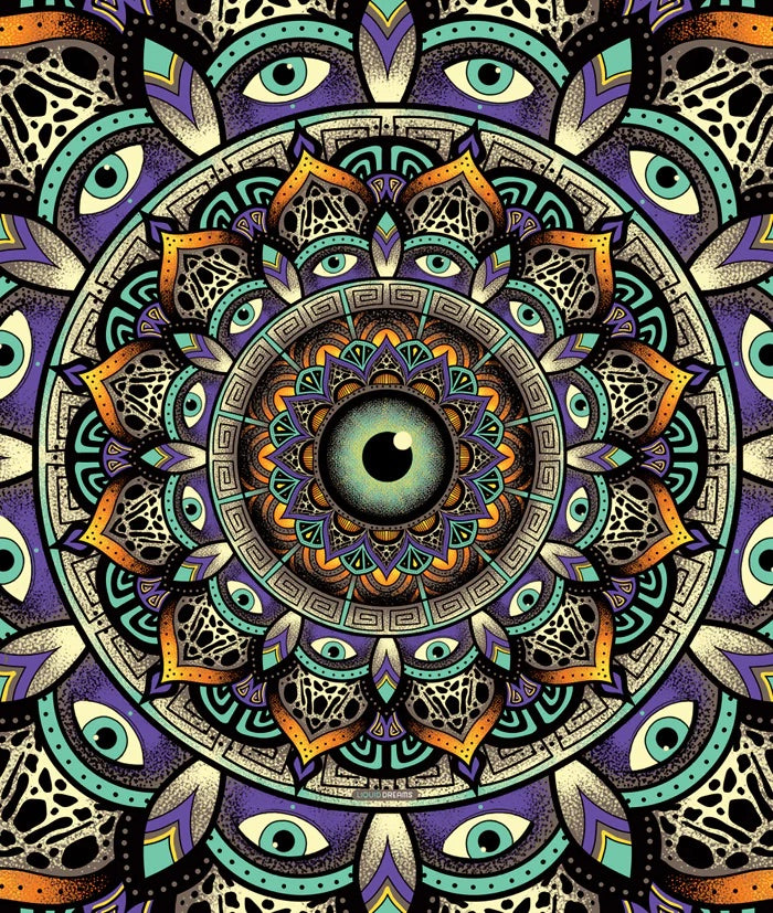 Wildcat Mandala Tapestry