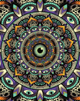Wildcat Mandala Tapestry