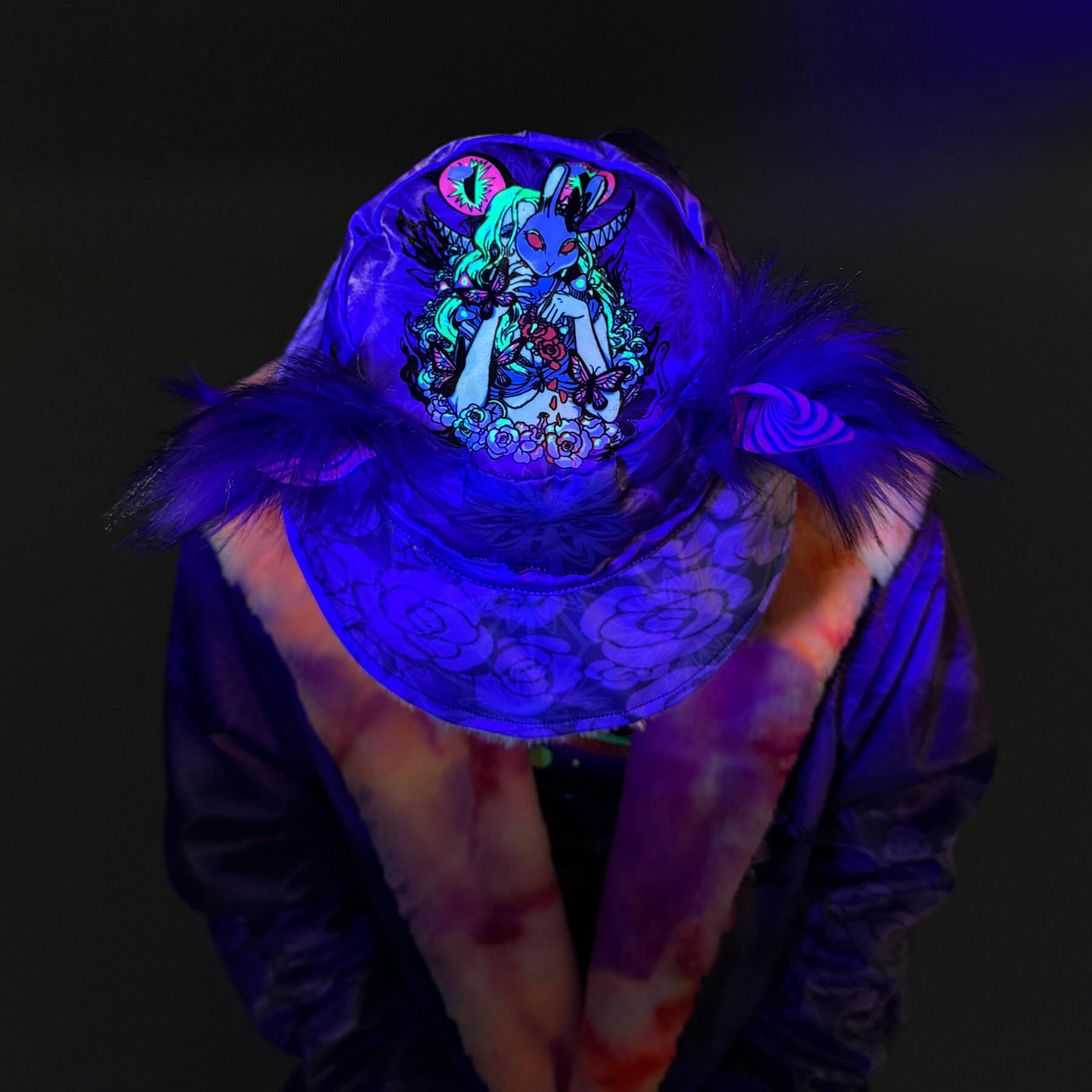 Down The Rabbit Hole Reversible Bucket Hat