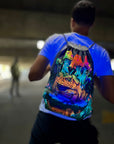 Glow Shroom and Grumble Toad Doublesided UV Backpack