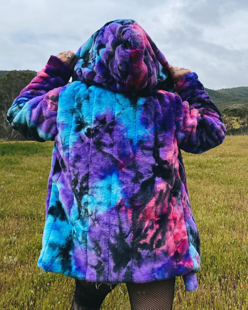 Down the Rabbit Hole 💜 Reversible Fur Jacket