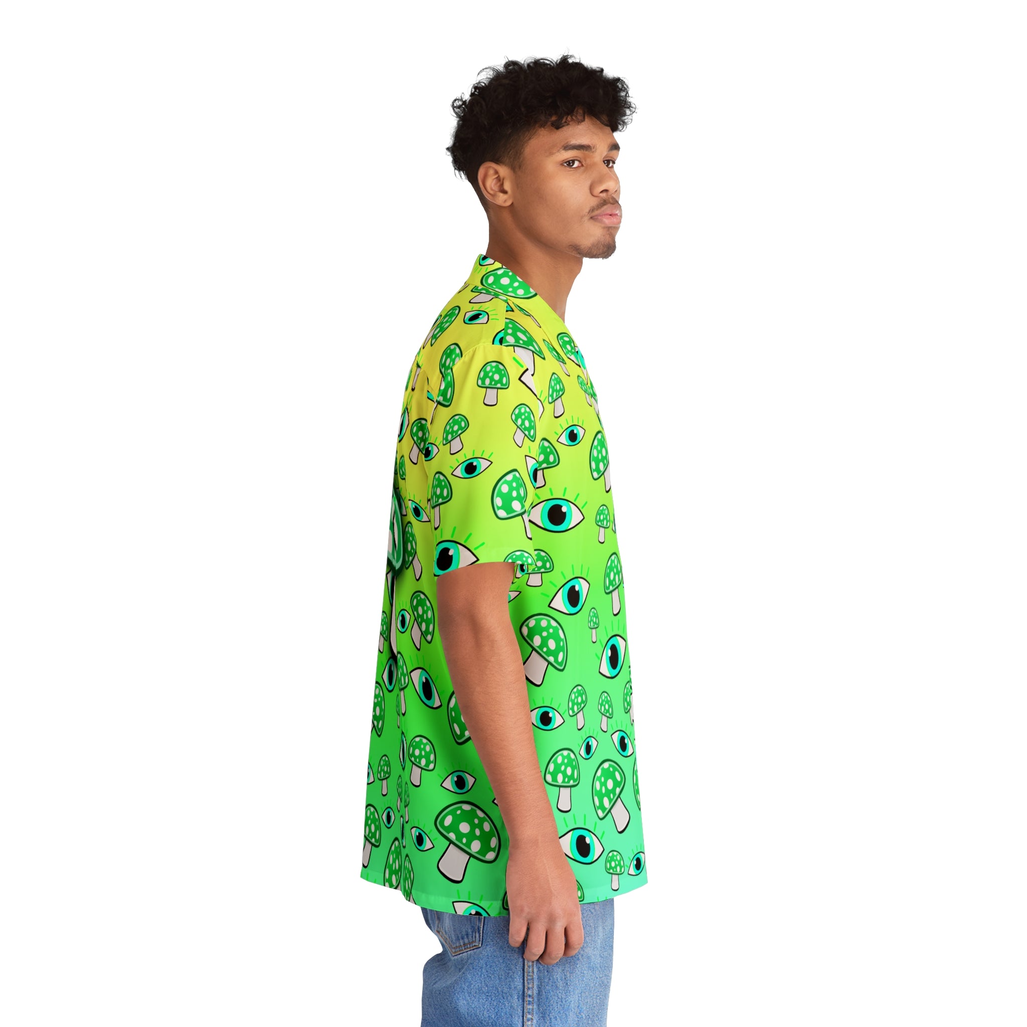 Double Vision Button Up w/ Mushroom Back