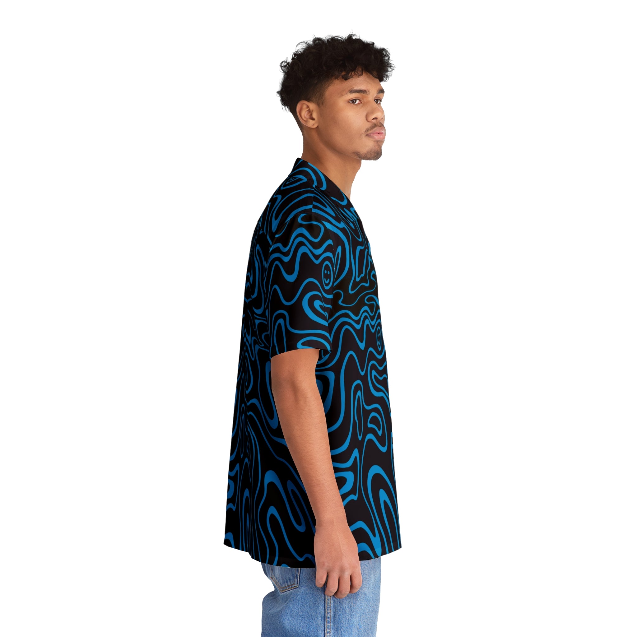 Glow Shroom Wave Button Up