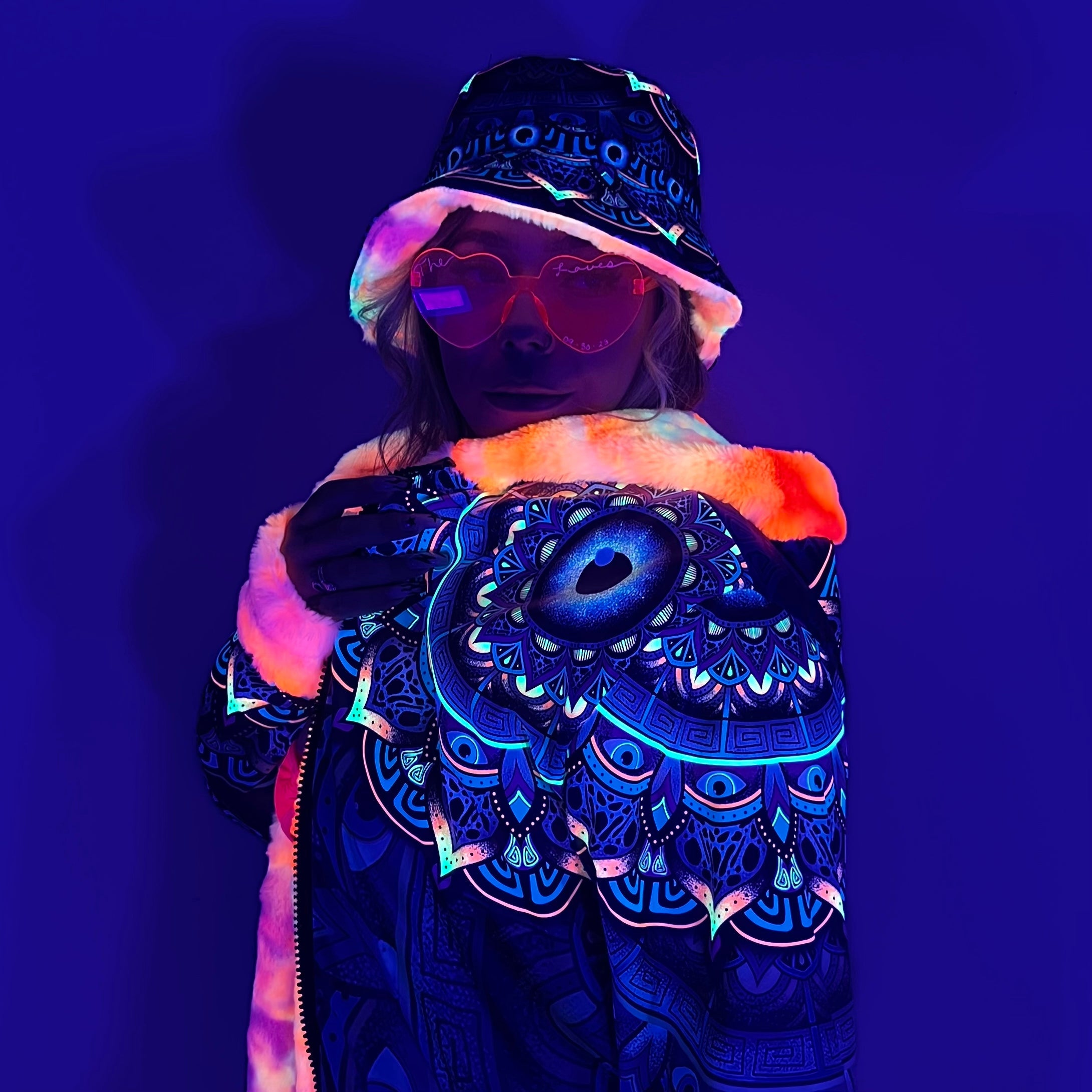 Wildcat Mandala Reversible Bucket Hat