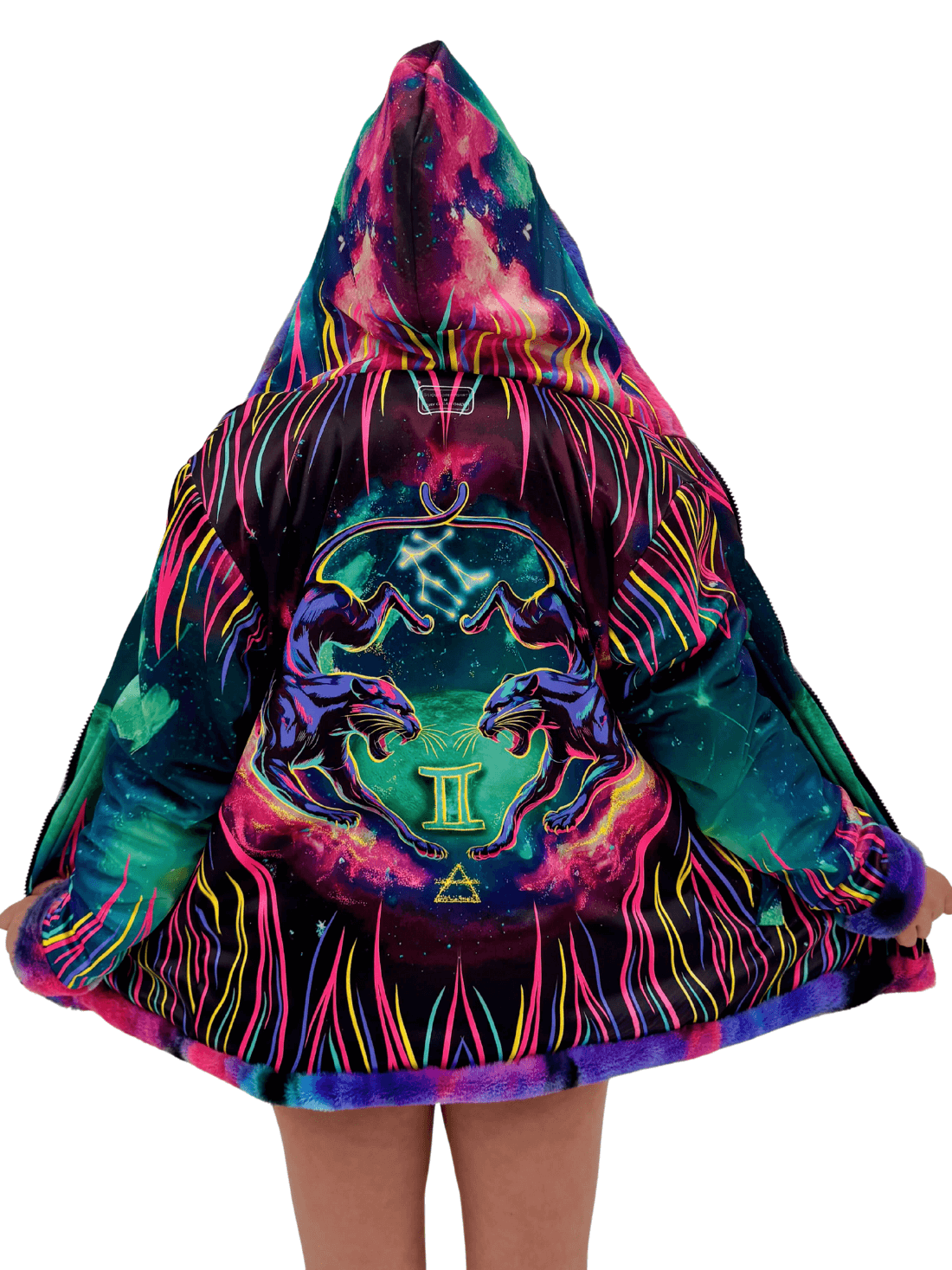 Zodiac Dreams ♊️ Gemini Reversible Faux Fur Jacket