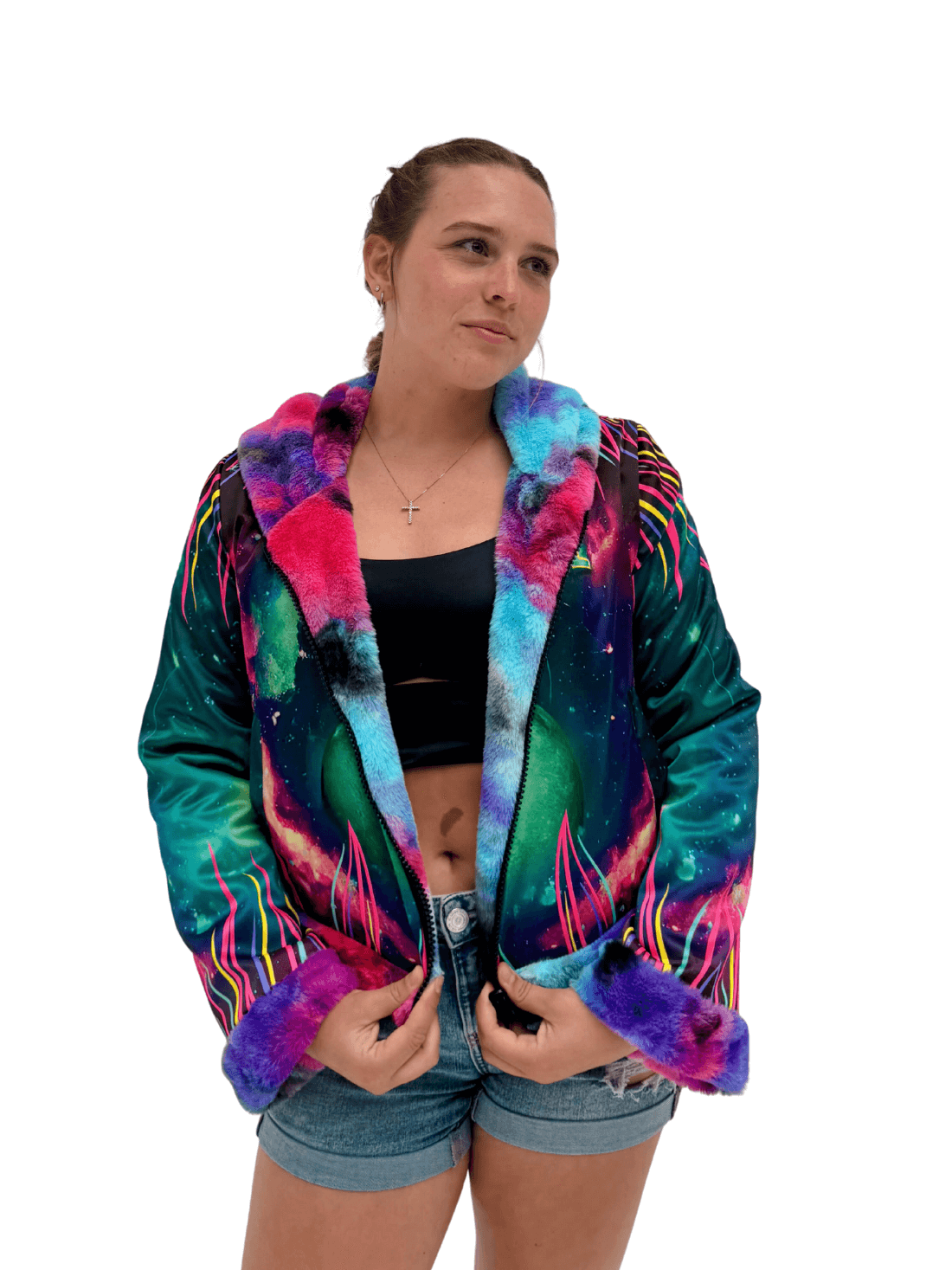 Zodiac Dreams ♊️ Gemini Reversible Faux Fur Jacket