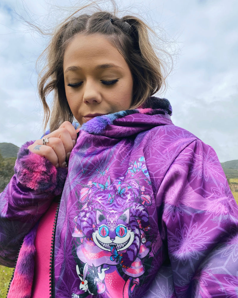 Down the Rabbit Hole 💜 Reversible Fur Jacket