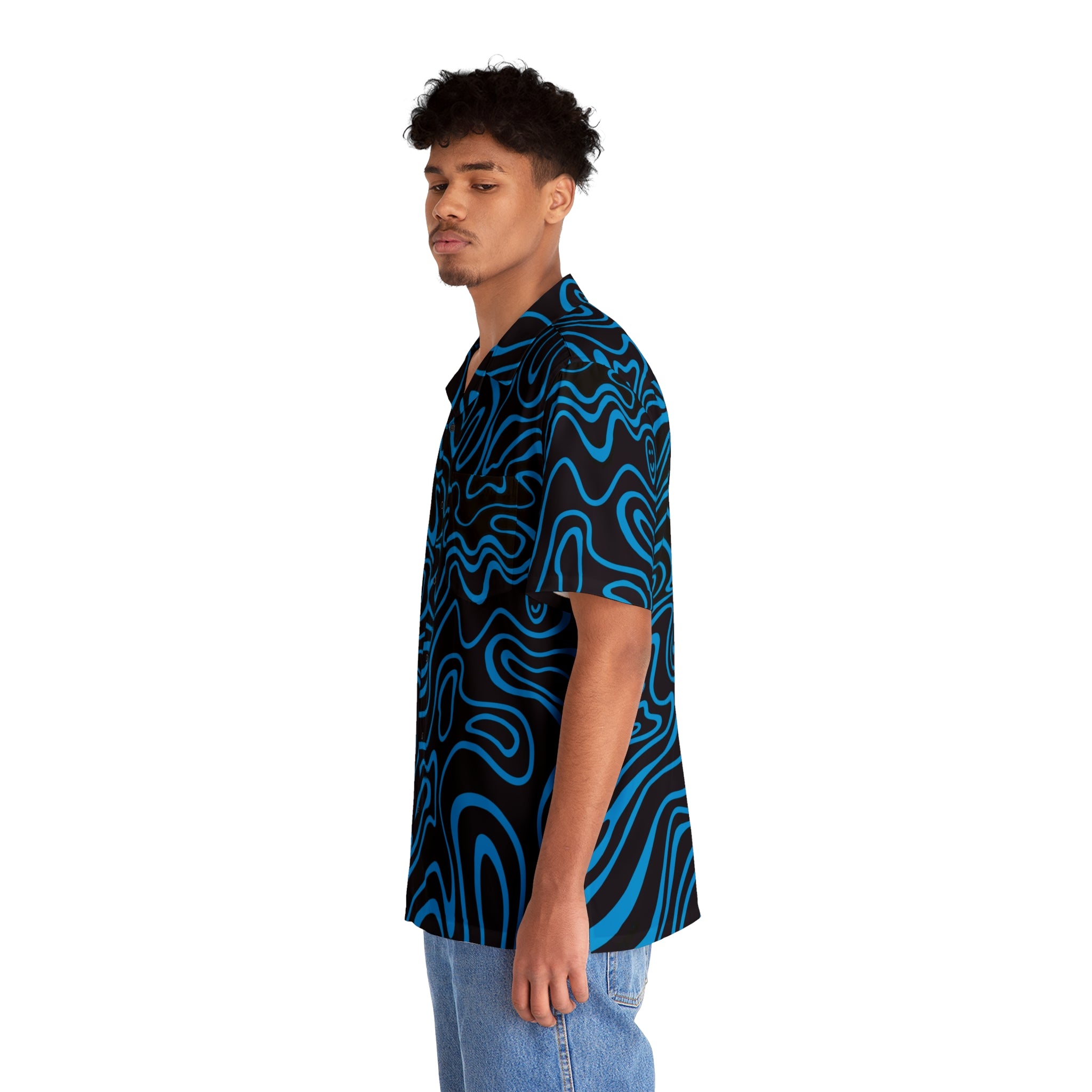 Glow Shroom Wave Button Up