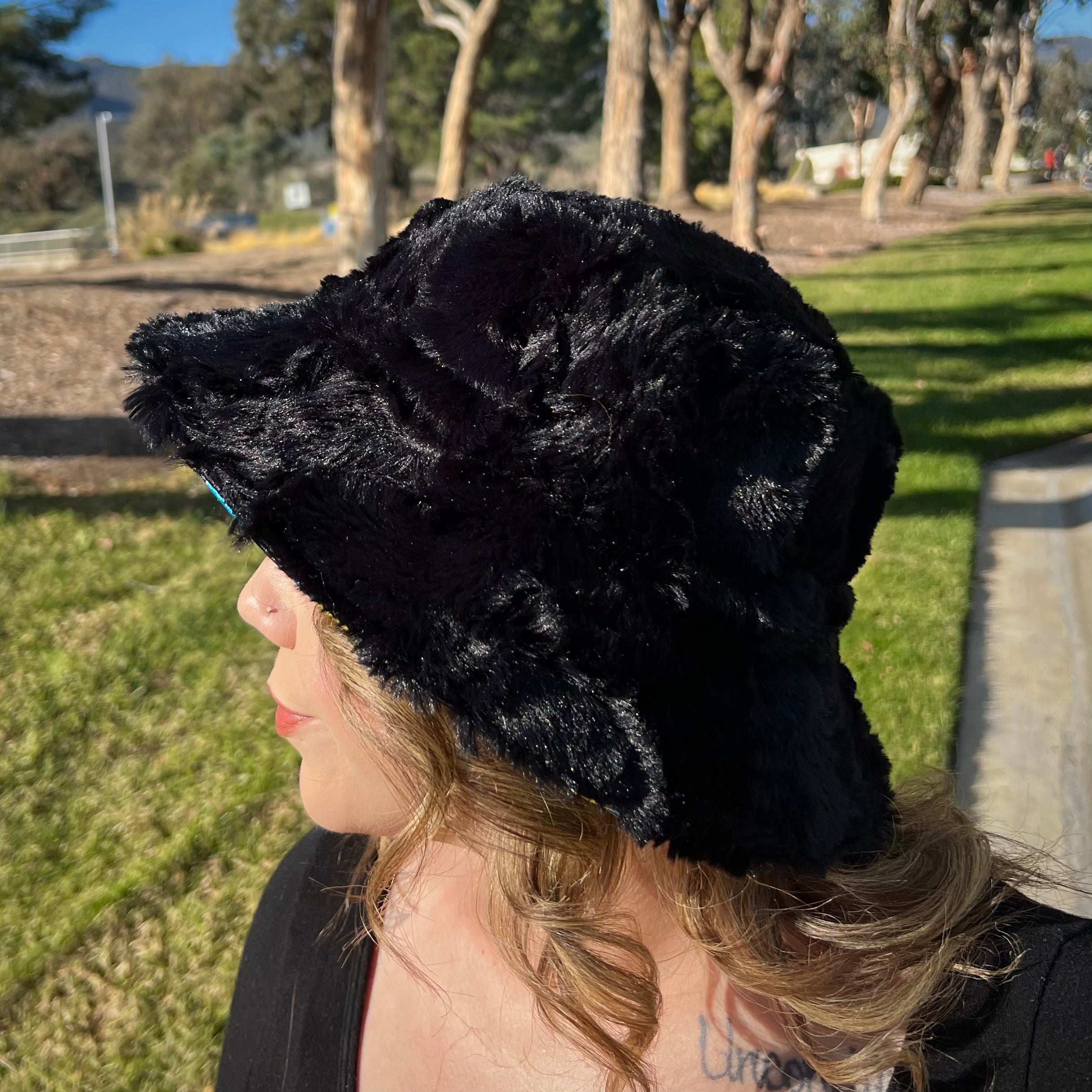Black Kaleidodope Bucket Hat