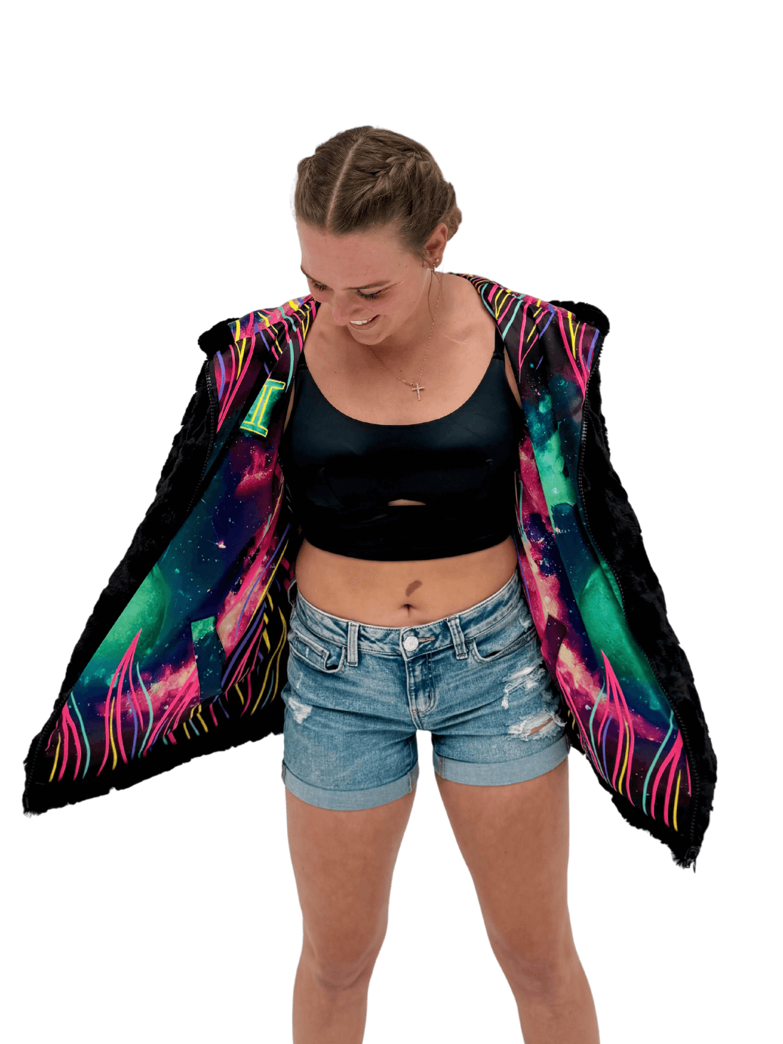 Zodiac Dreams ♊️ Gemini Reversible Faux Fur Jacket