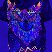 Galaxy Wolf Reversible Faux Fur Jacket