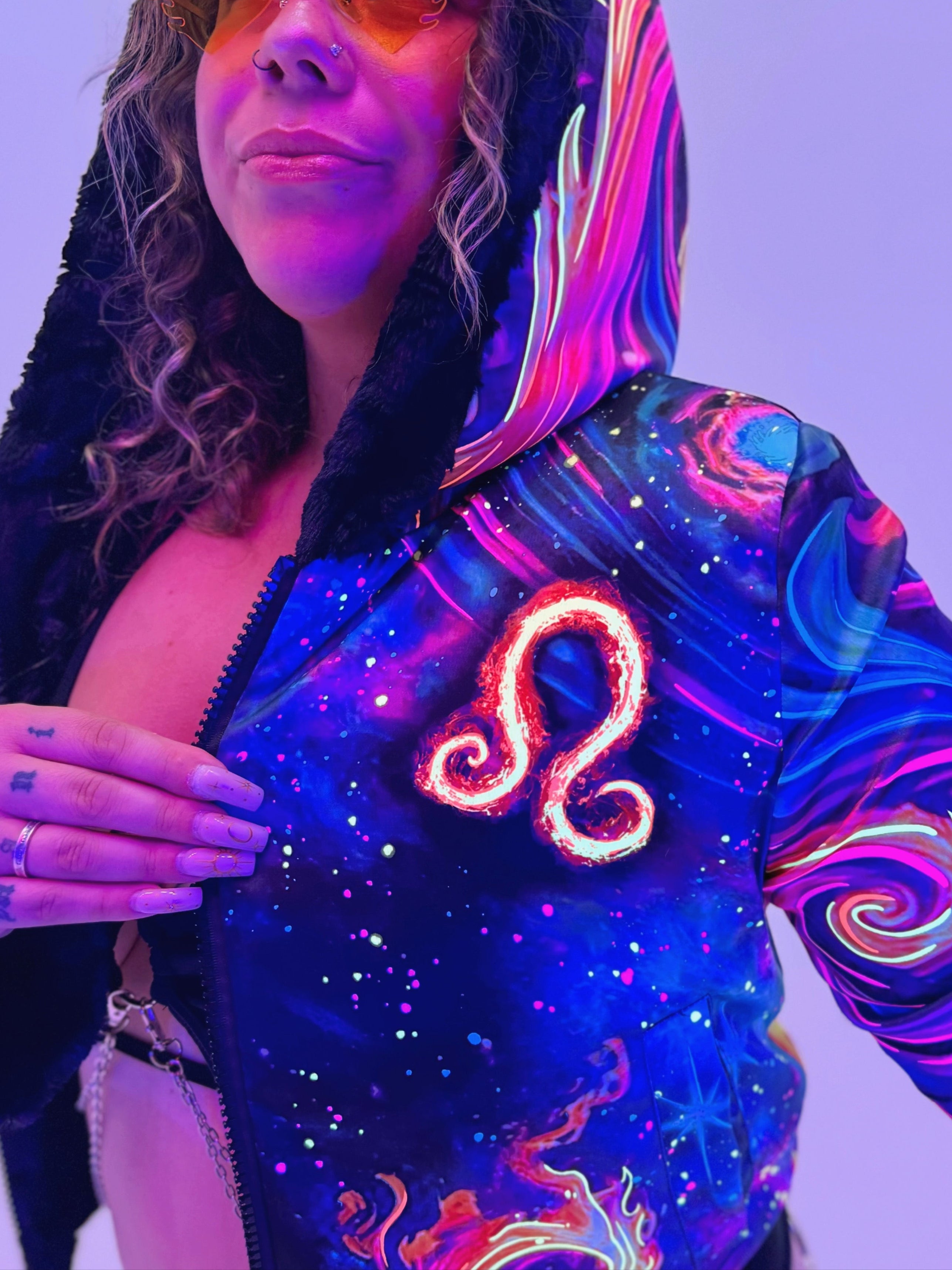 Zodiac Dreams ♌ Leo Reversible Faux Fur Jacket