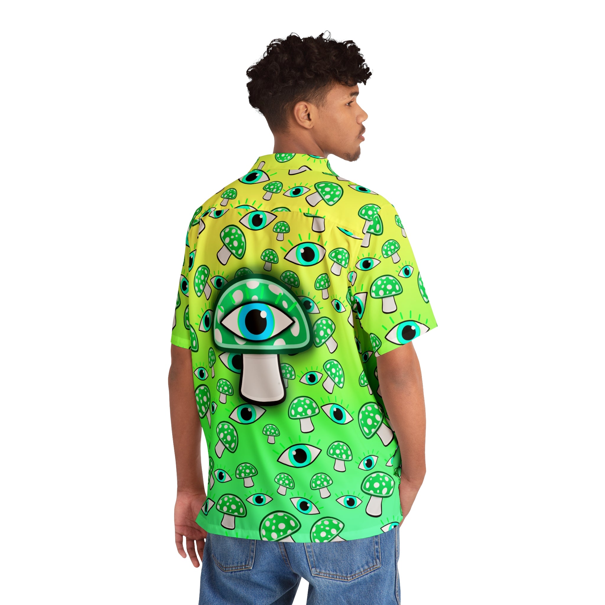 Double Vision Button Up w/ Mushroom Back