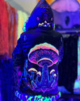 Psychedelic Great Shroom Reversible Faux Fur Jacket