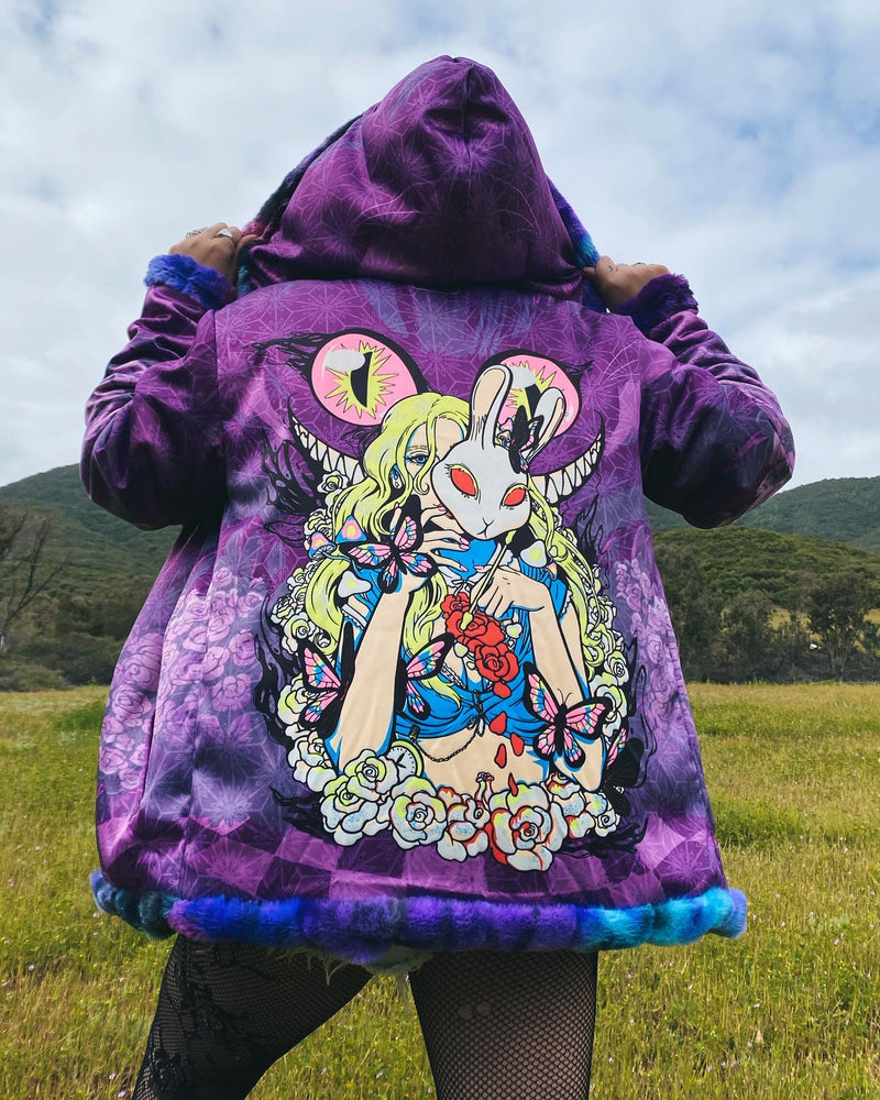 Down the Rabbit Hole 💜 Reversible Fur Jacket