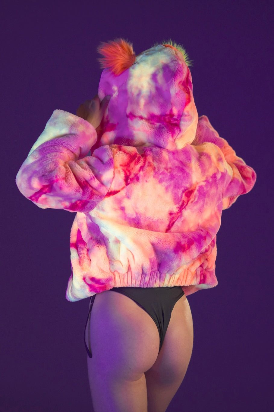 Forest Spirit Reversible Faux Fur Jacket