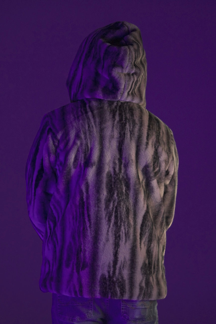 Forest Spirit Reversible Faux Fur Jacket