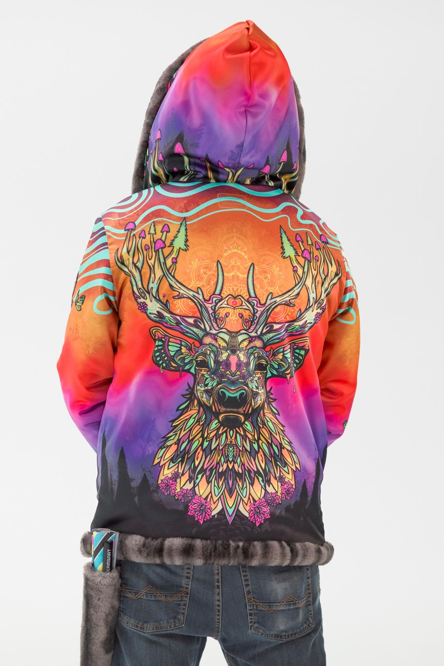 Forest Spirit Faux Fur Jacket – Rave Apparel – Liquid Dreams