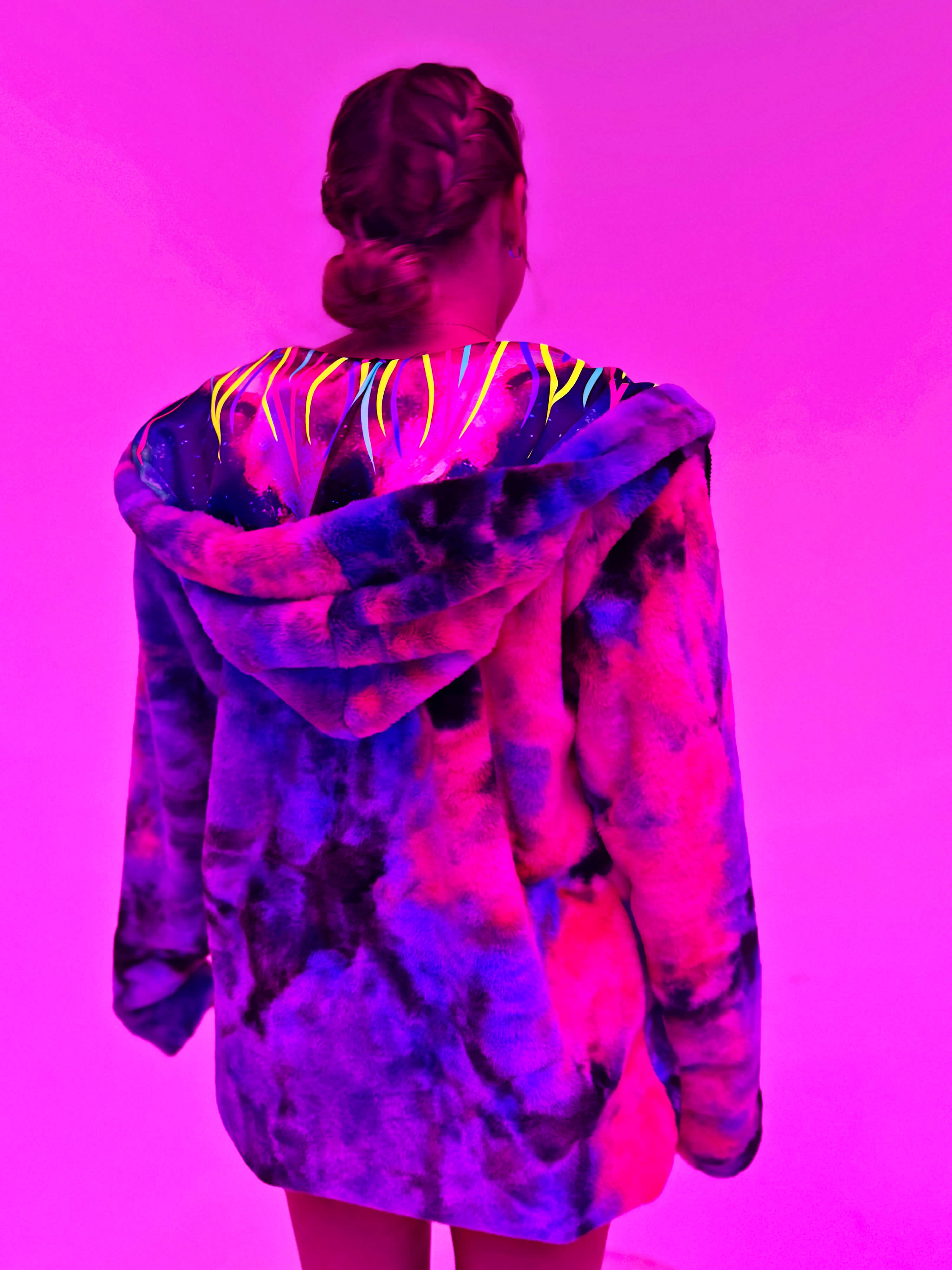 Zodiac Dreams ♊️ Gemini Reversible Faux Fur Jacket