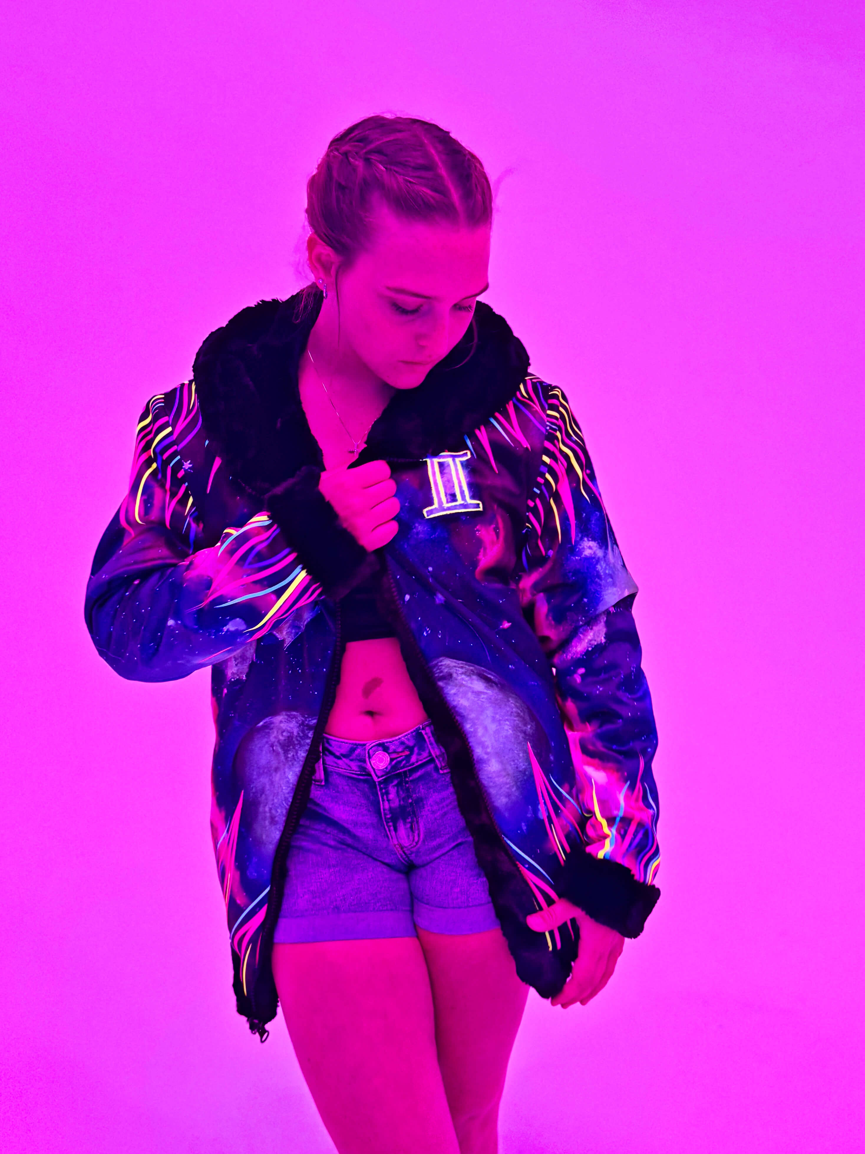 Zodiac Dreams ♊️ Gemini Reversible Faux Fur Jacket