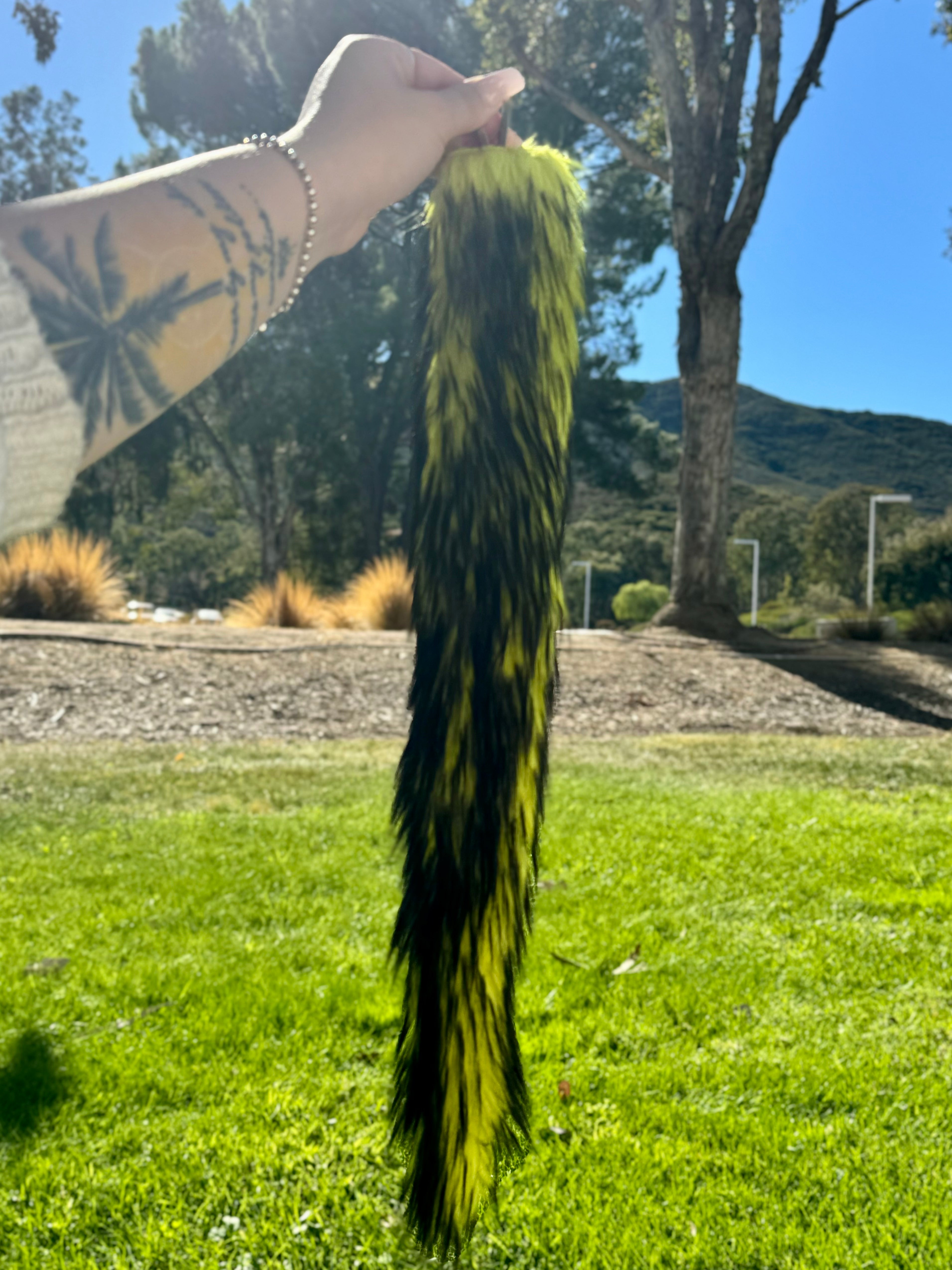 Yellow &amp; Black Ombré Tail