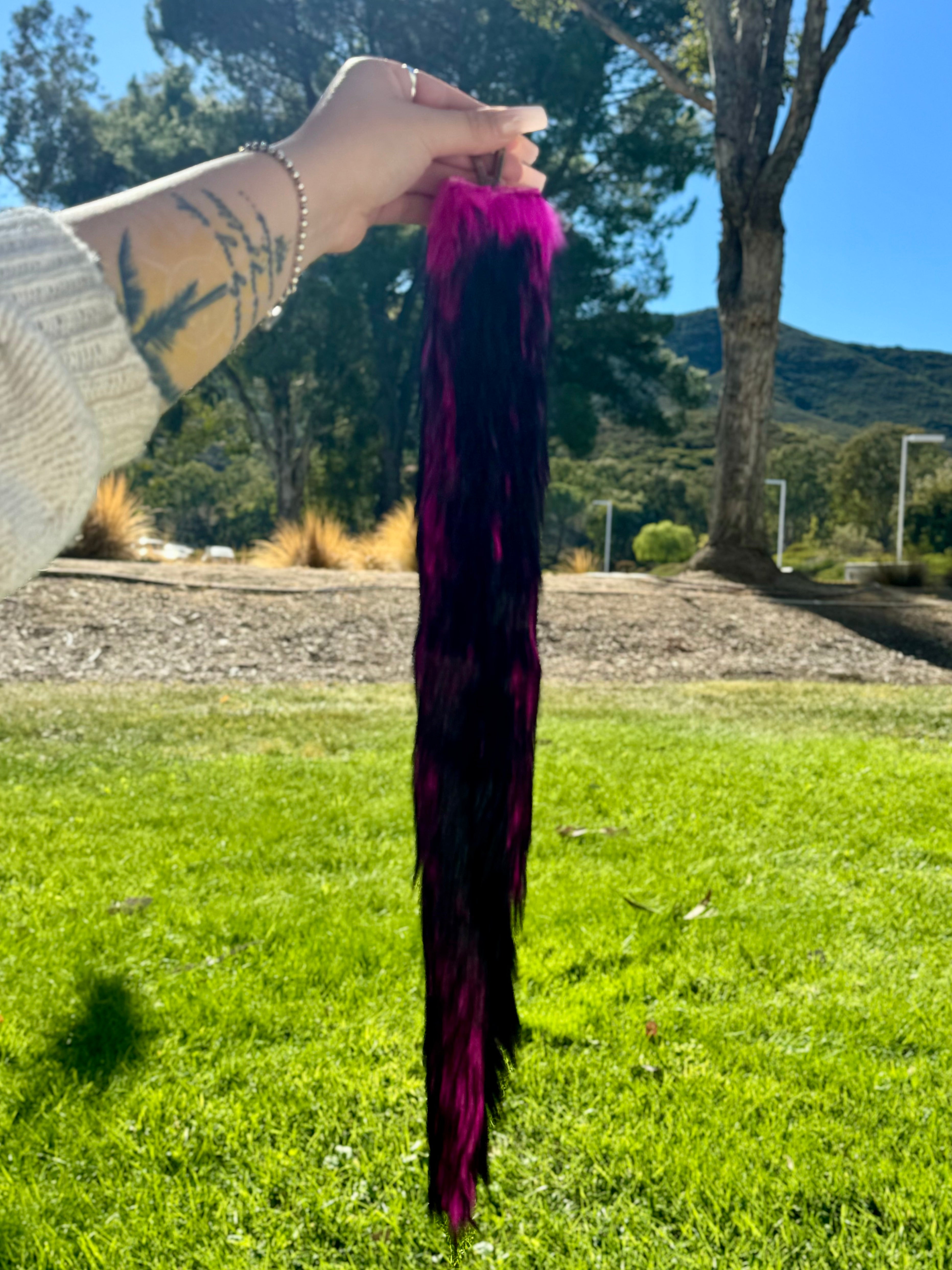 Pink &amp; Black Ombré Tail