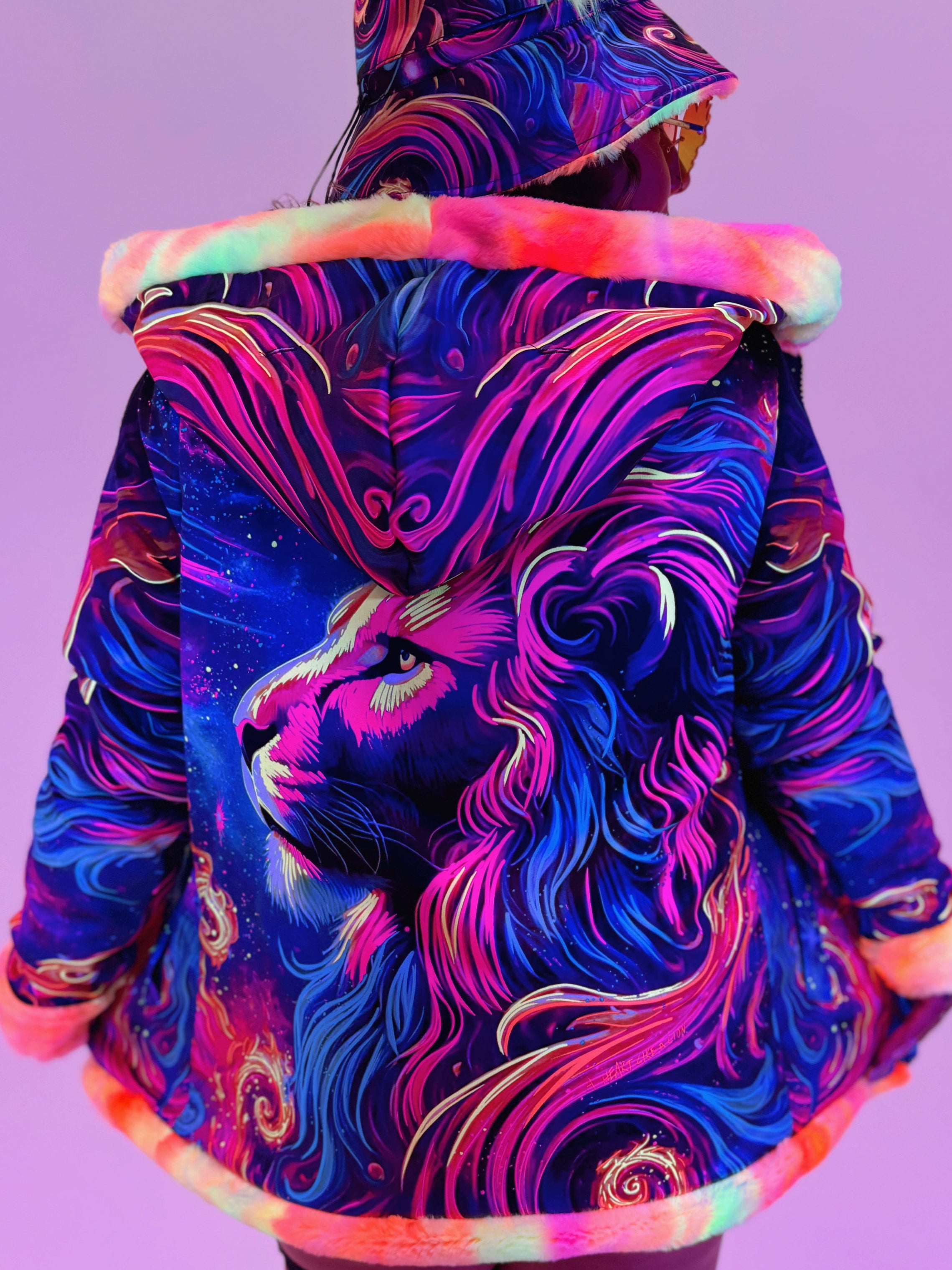 Zodiac Dreams ♌ Leo Reversible Faux Fur Jacket
