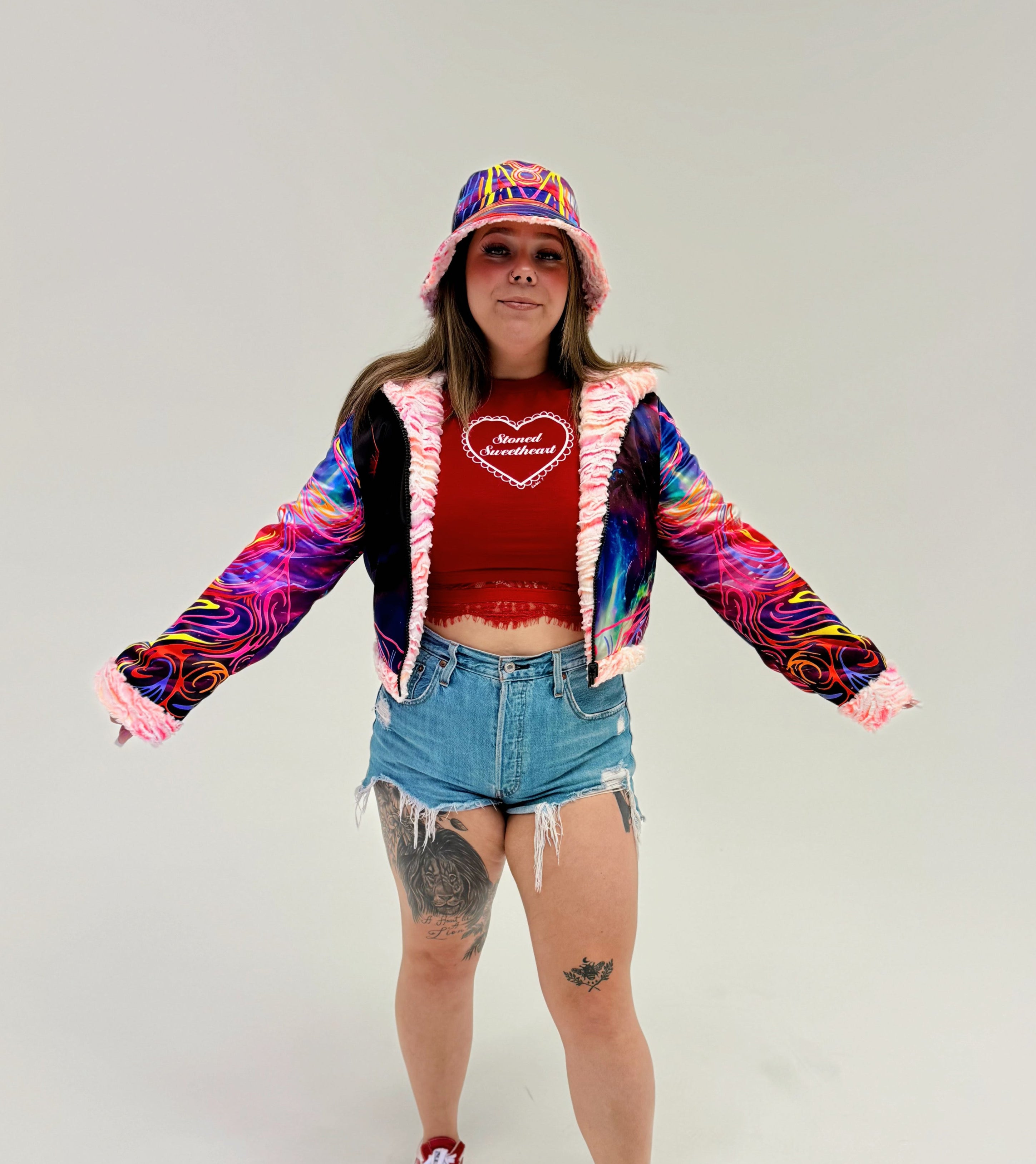 Zodiac Dreams ♉️ Taurus Reversible Faux Fur Jacket