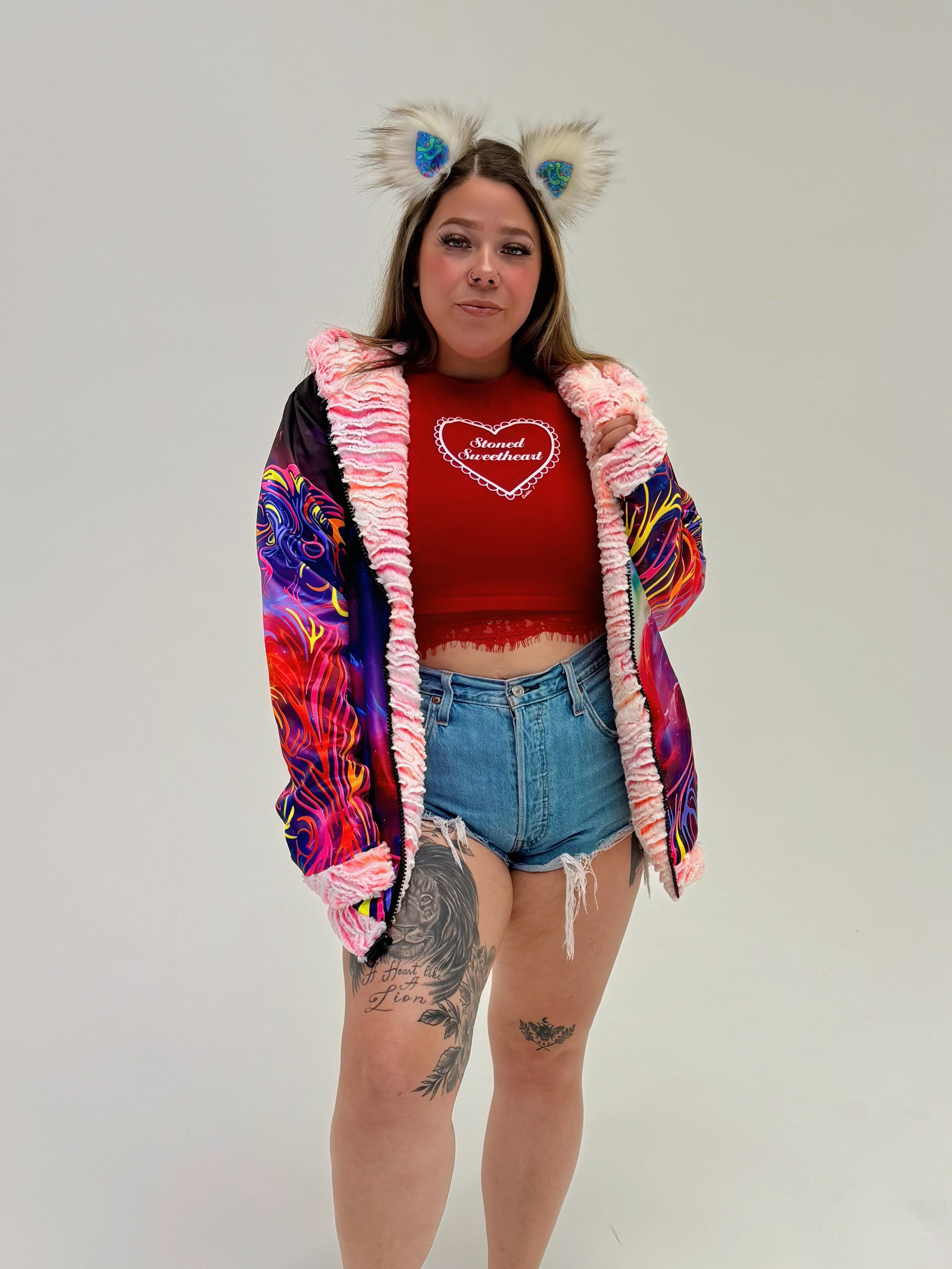 Zodiac Dreams ♉️ Taurus Reversible Faux Fur Jacket