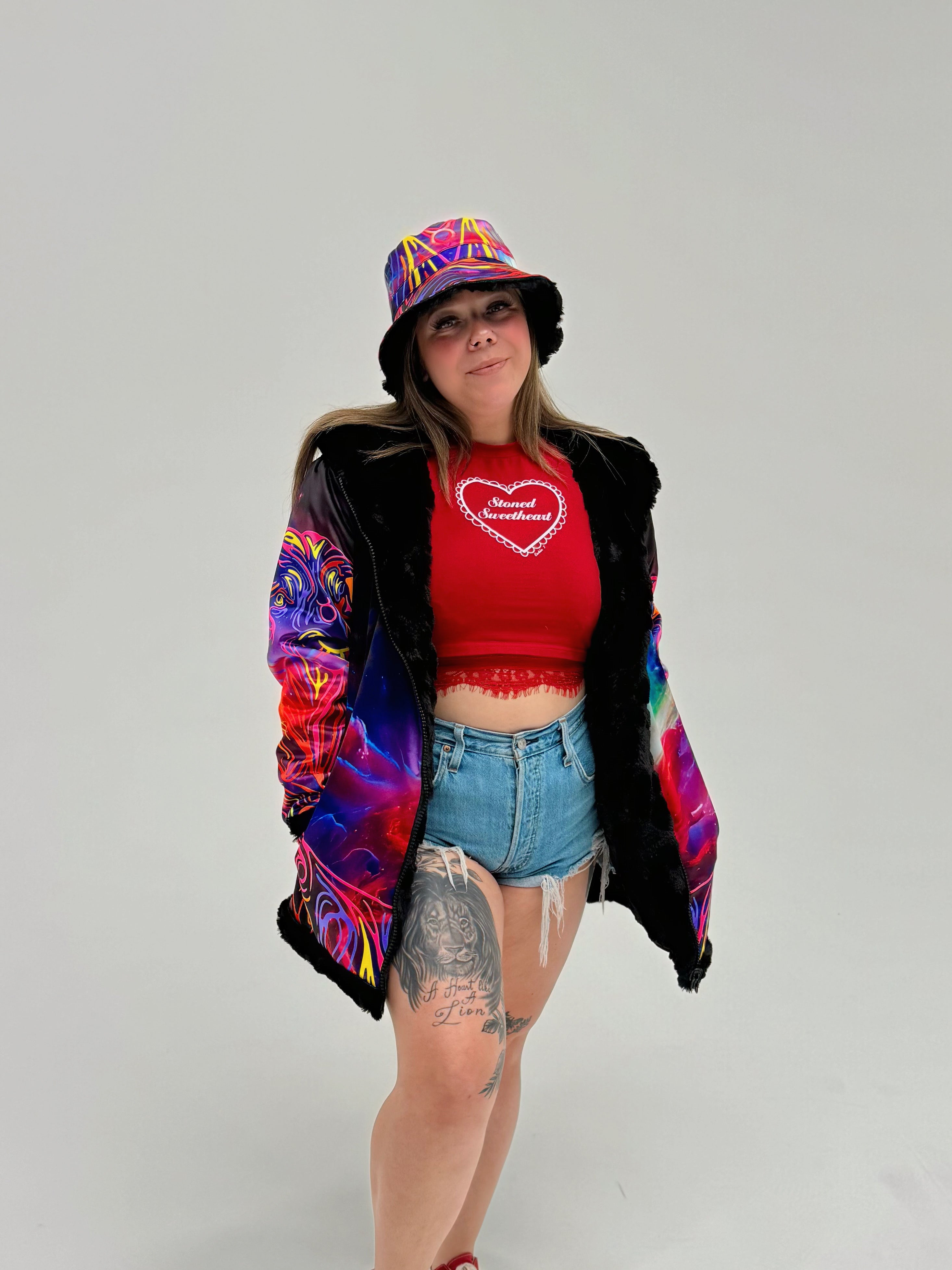 Zodiac Dreams ♉️ Taurus Reversible Faux Fur Jacket