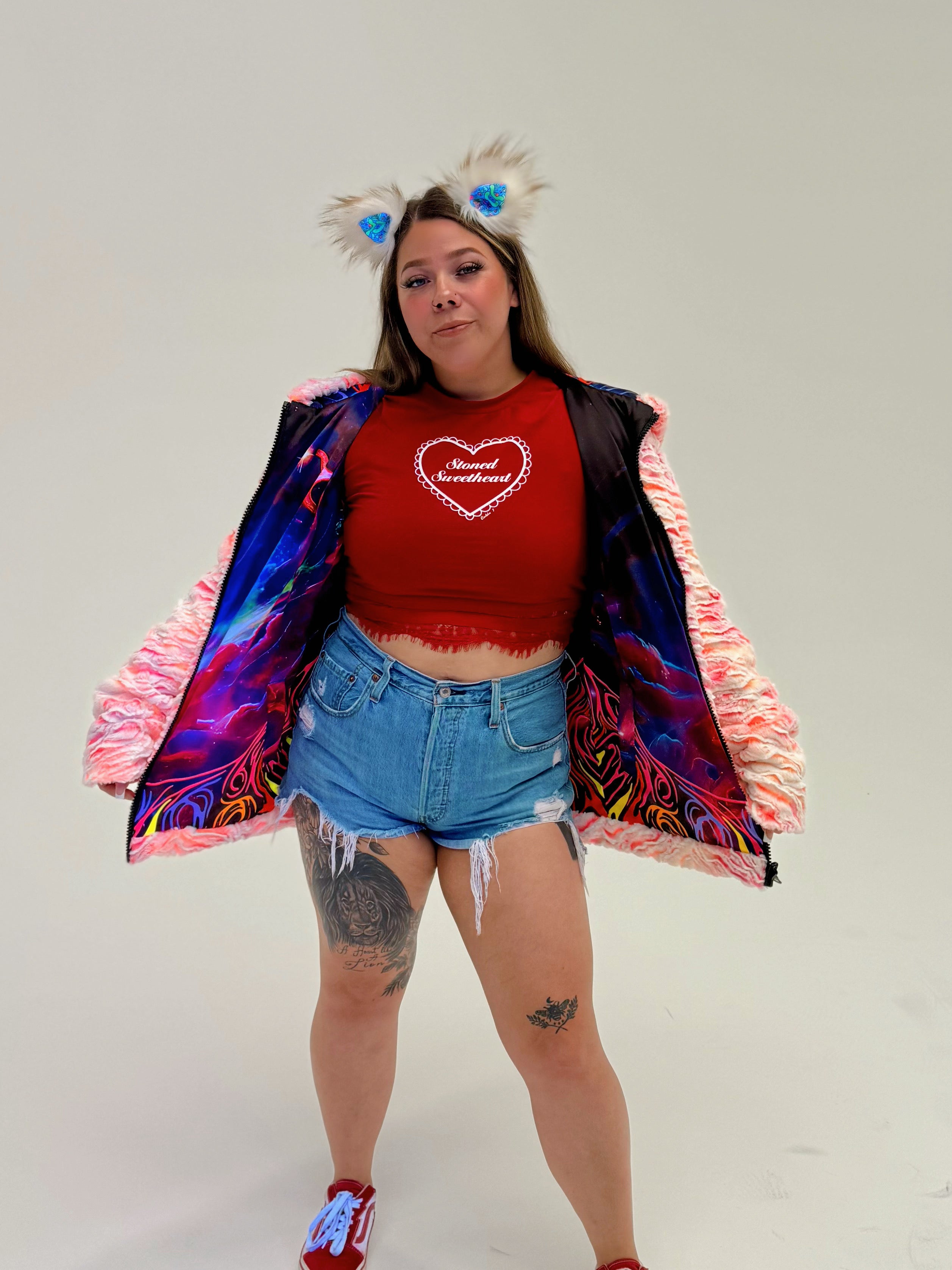 Zodiac Dreams ♉️ Taurus Reversible Faux Fur Jacket