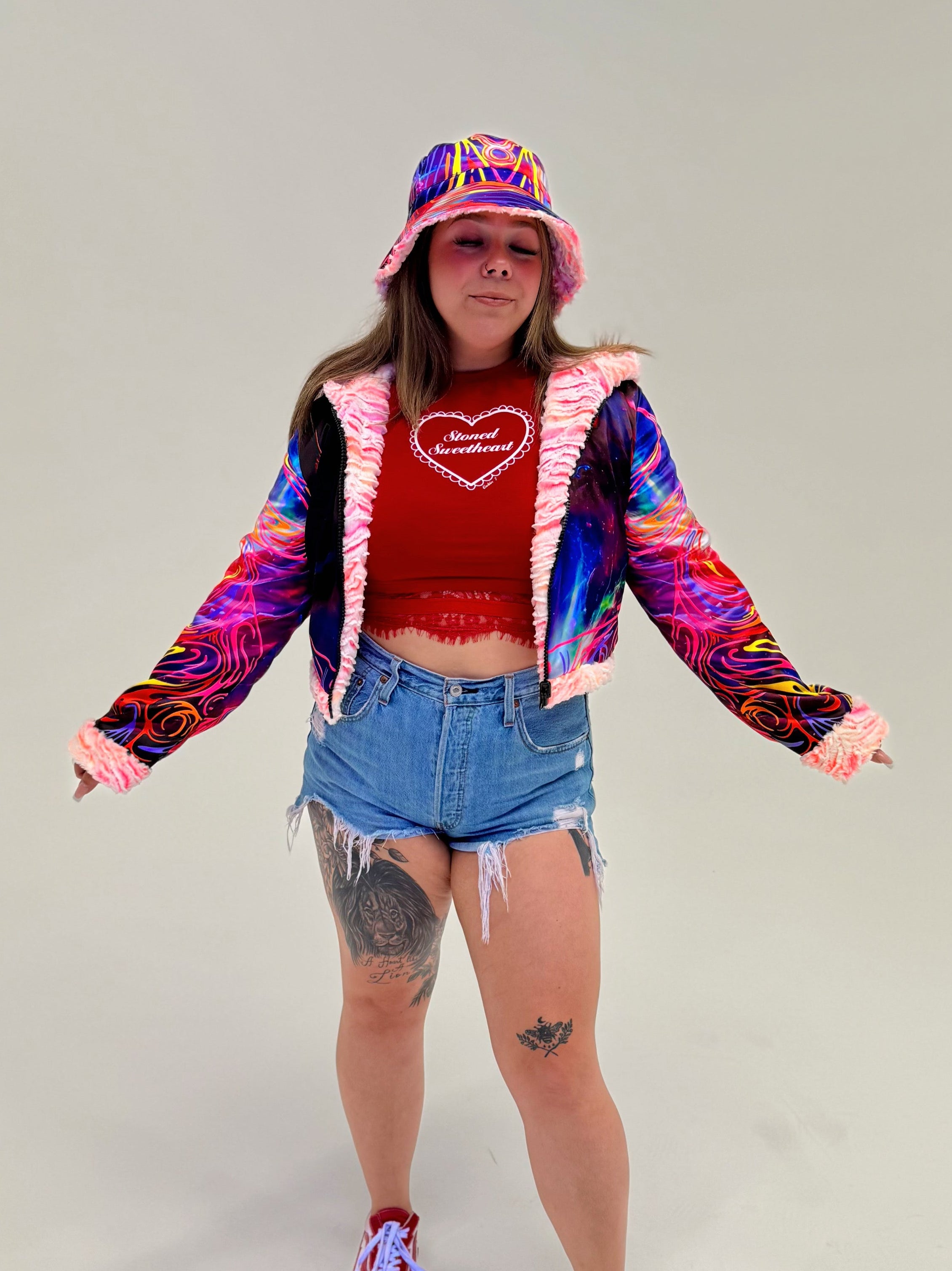 Zodiac Dreams ♉️ Taurus Reversible Faux Fur Jacket