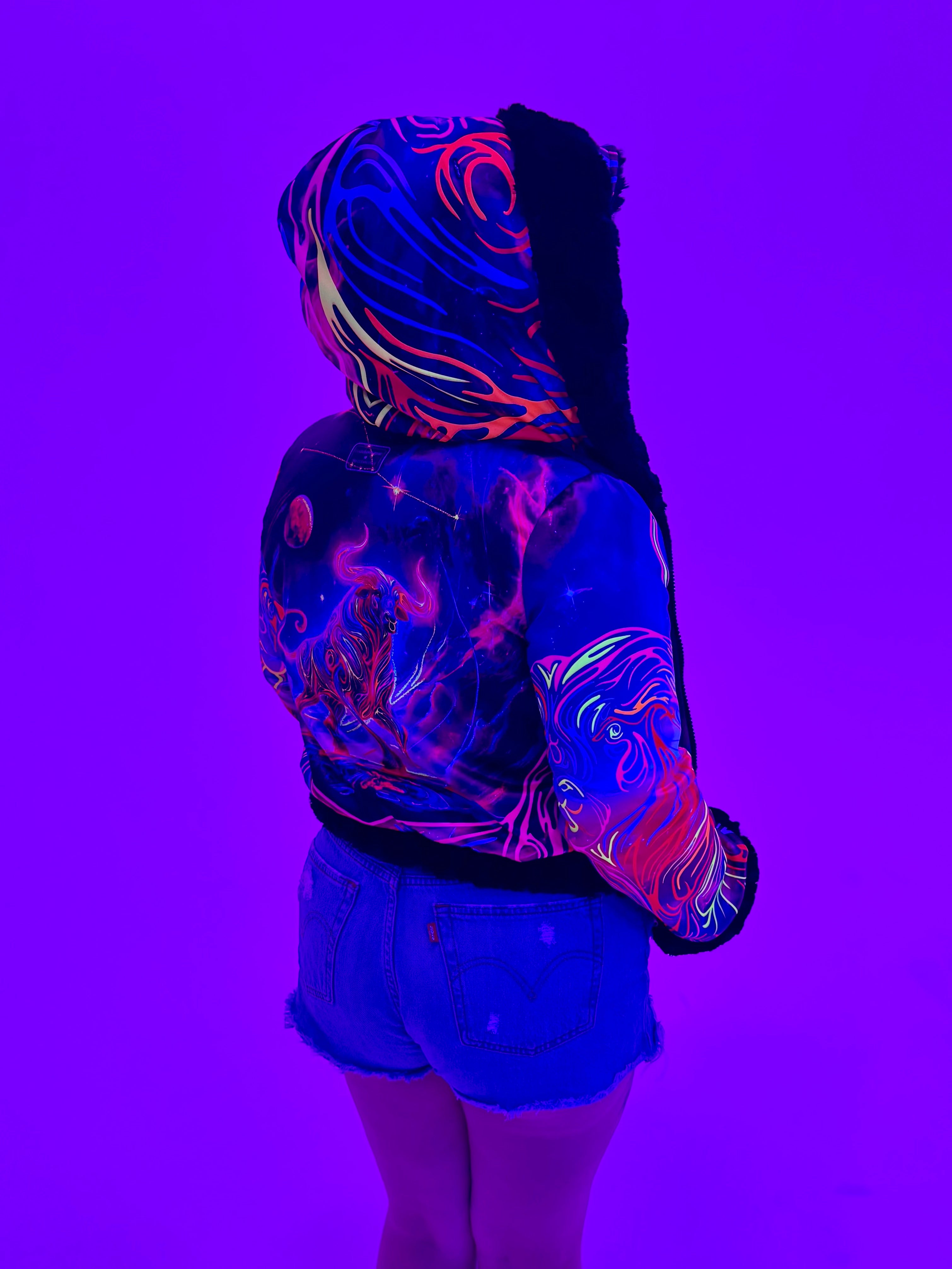 Zodiac Dreams ♉️ Taurus Reversible Faux Fur Jacket