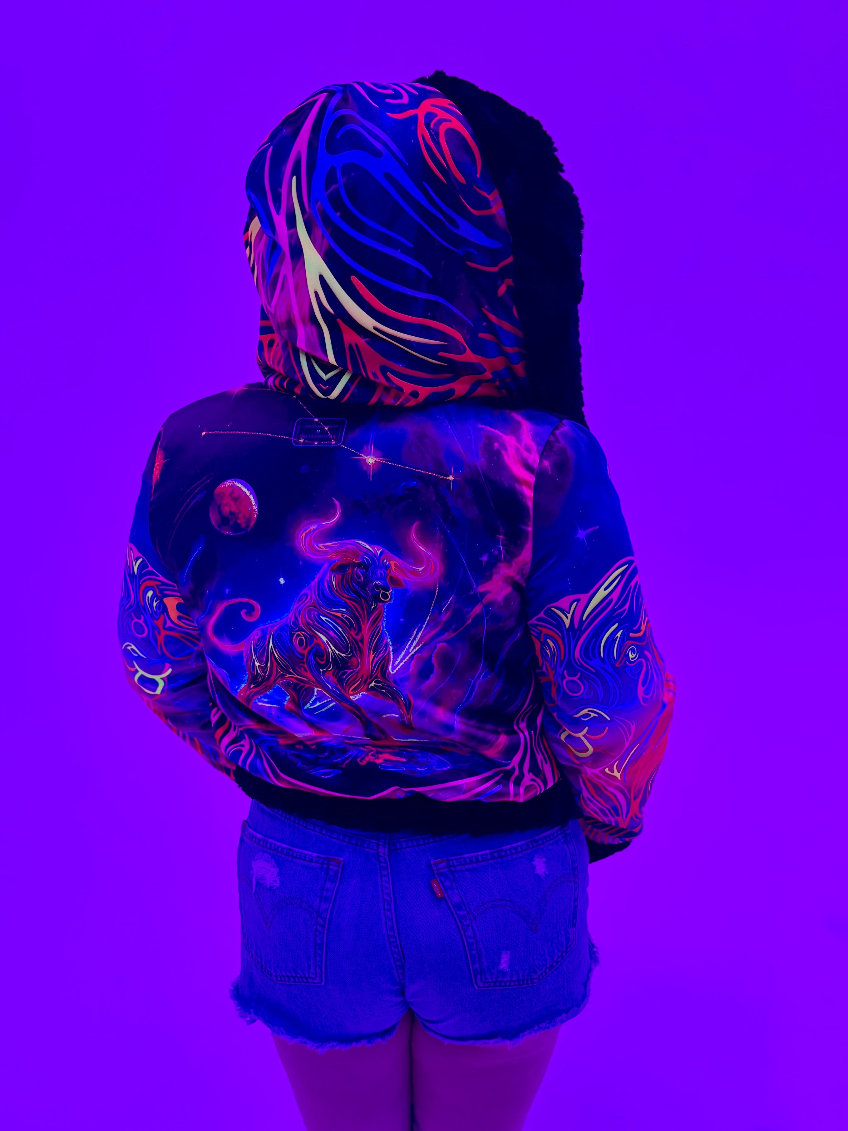 Zodiac Dreams ♉️ Taurus Reversible Faux Fur Jacket