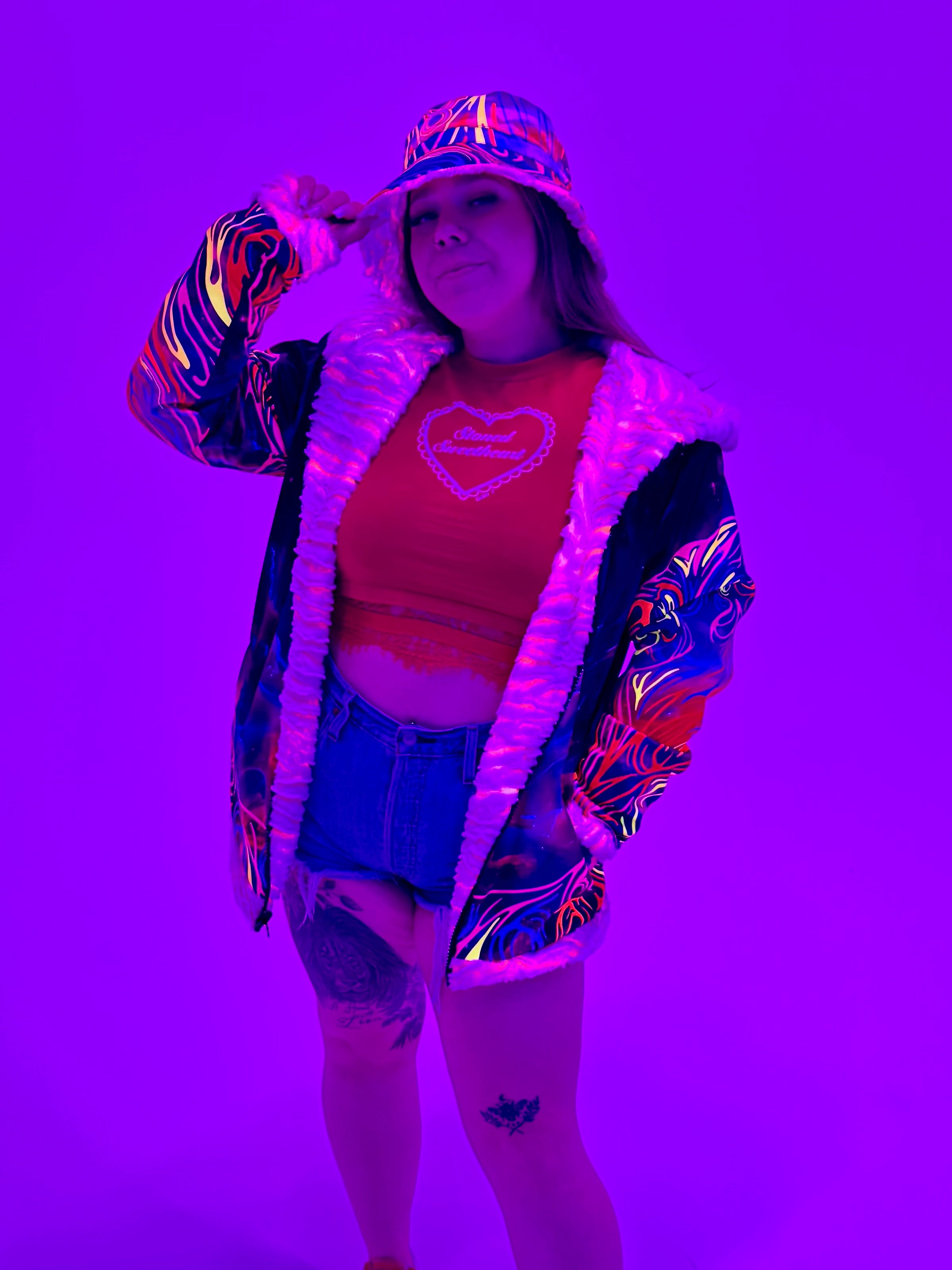 Zodiac Dreams ♉️ Taurus Reversible Faux Fur Jacket