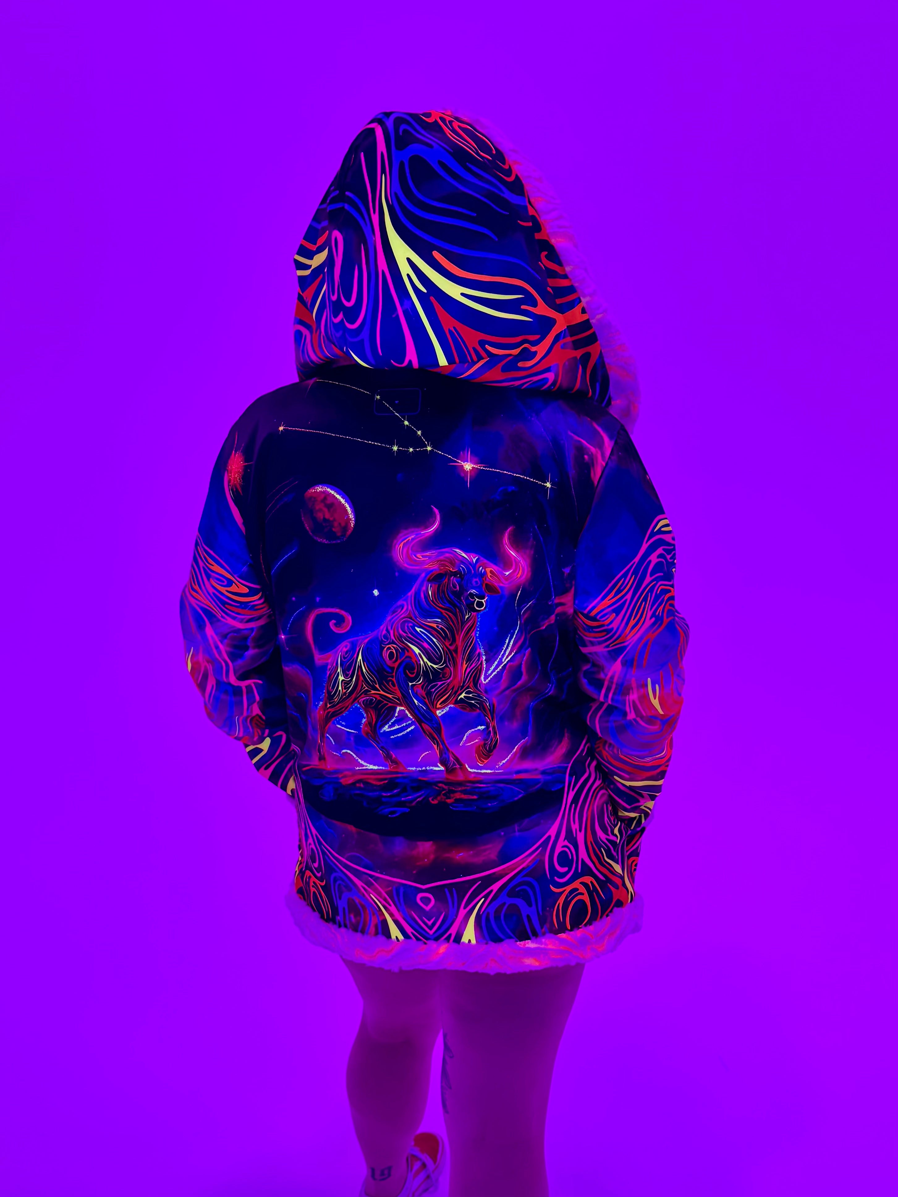 Zodiac Dreams ♉️ Taurus Reversible Faux Fur Jacket