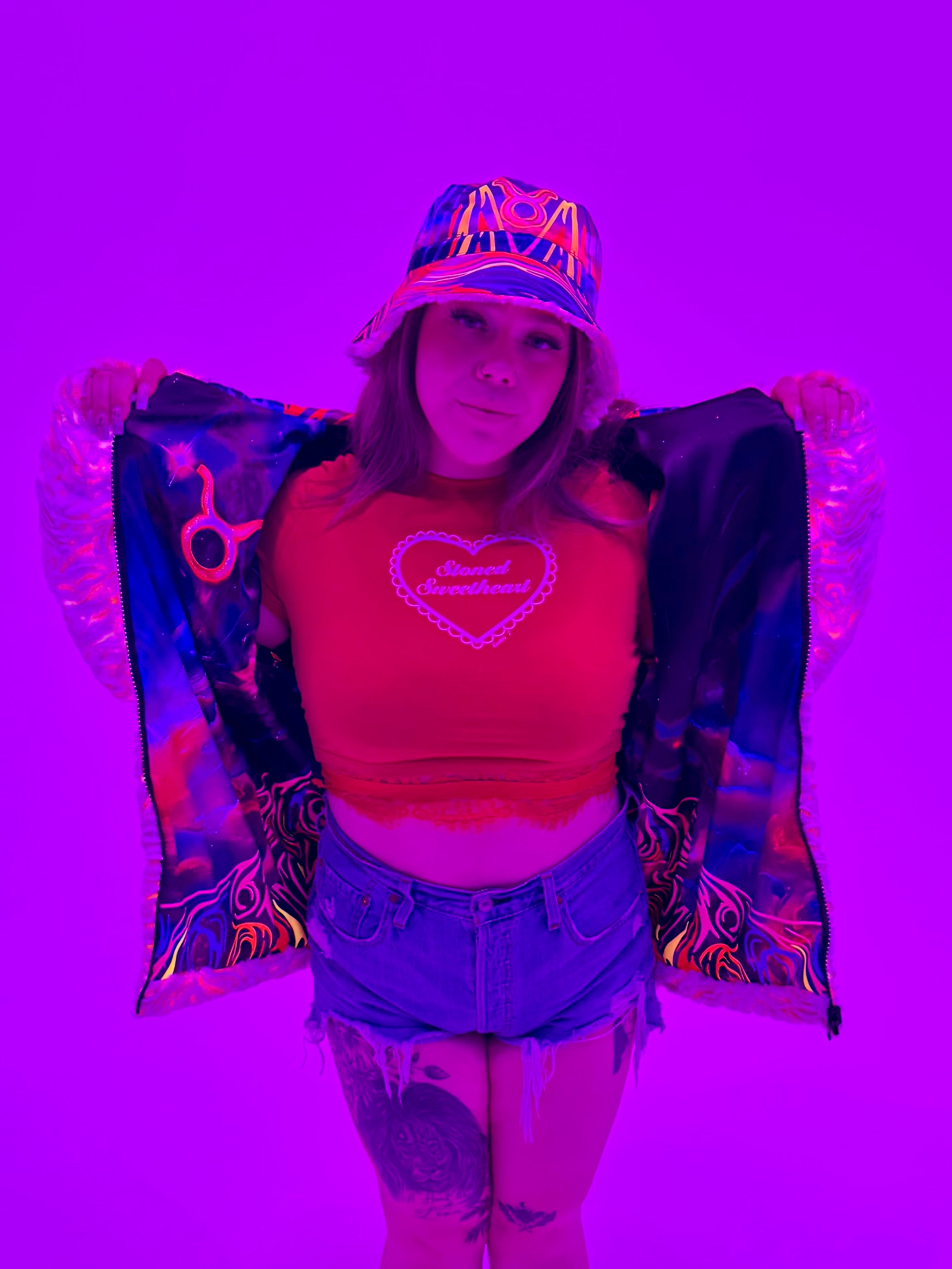 Zodiac Dreams ♉️ Taurus Reversible Faux Fur Jacket