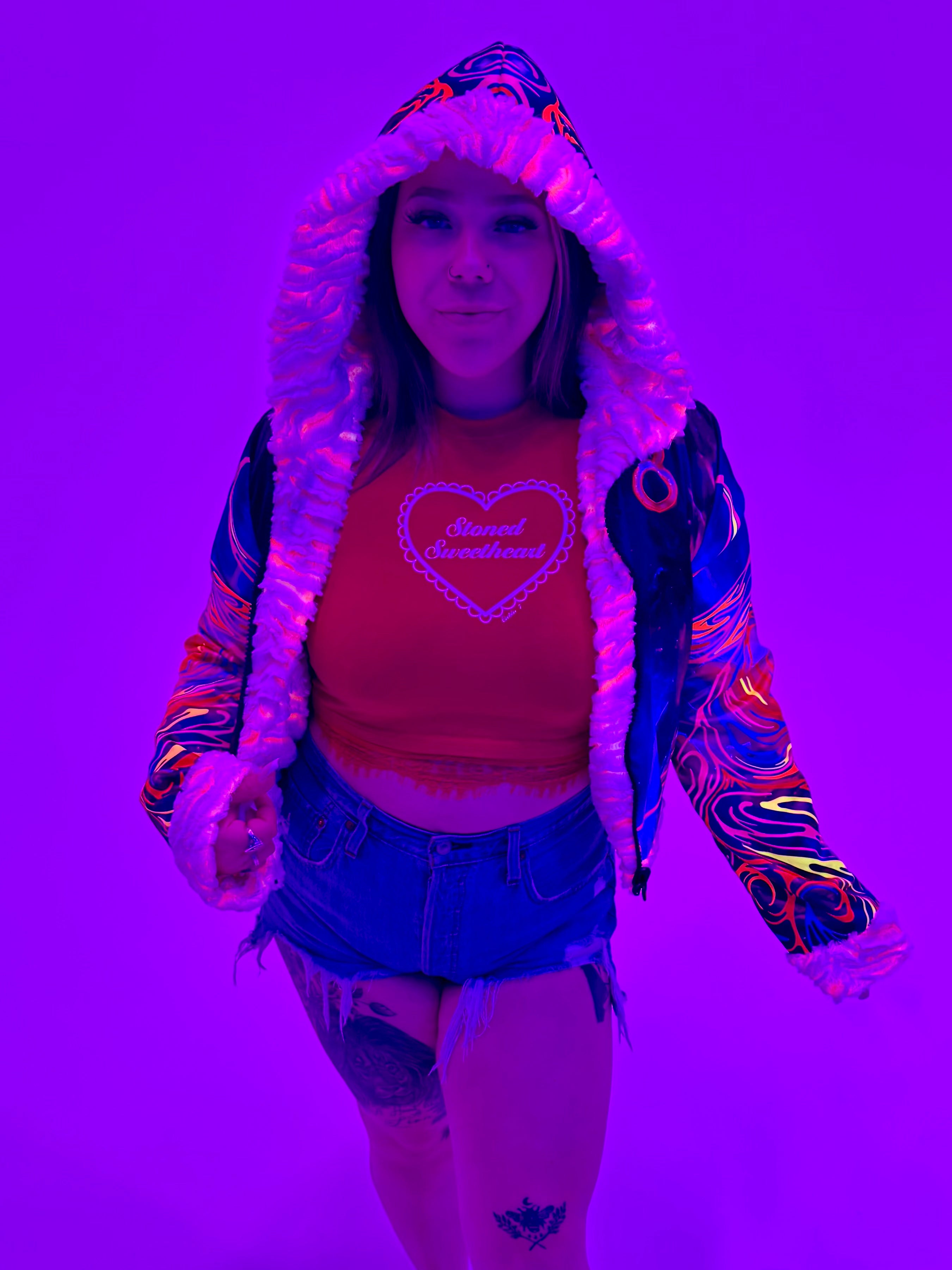 Zodiac Dreams ♉️ Taurus Reversible Faux Fur Jacket