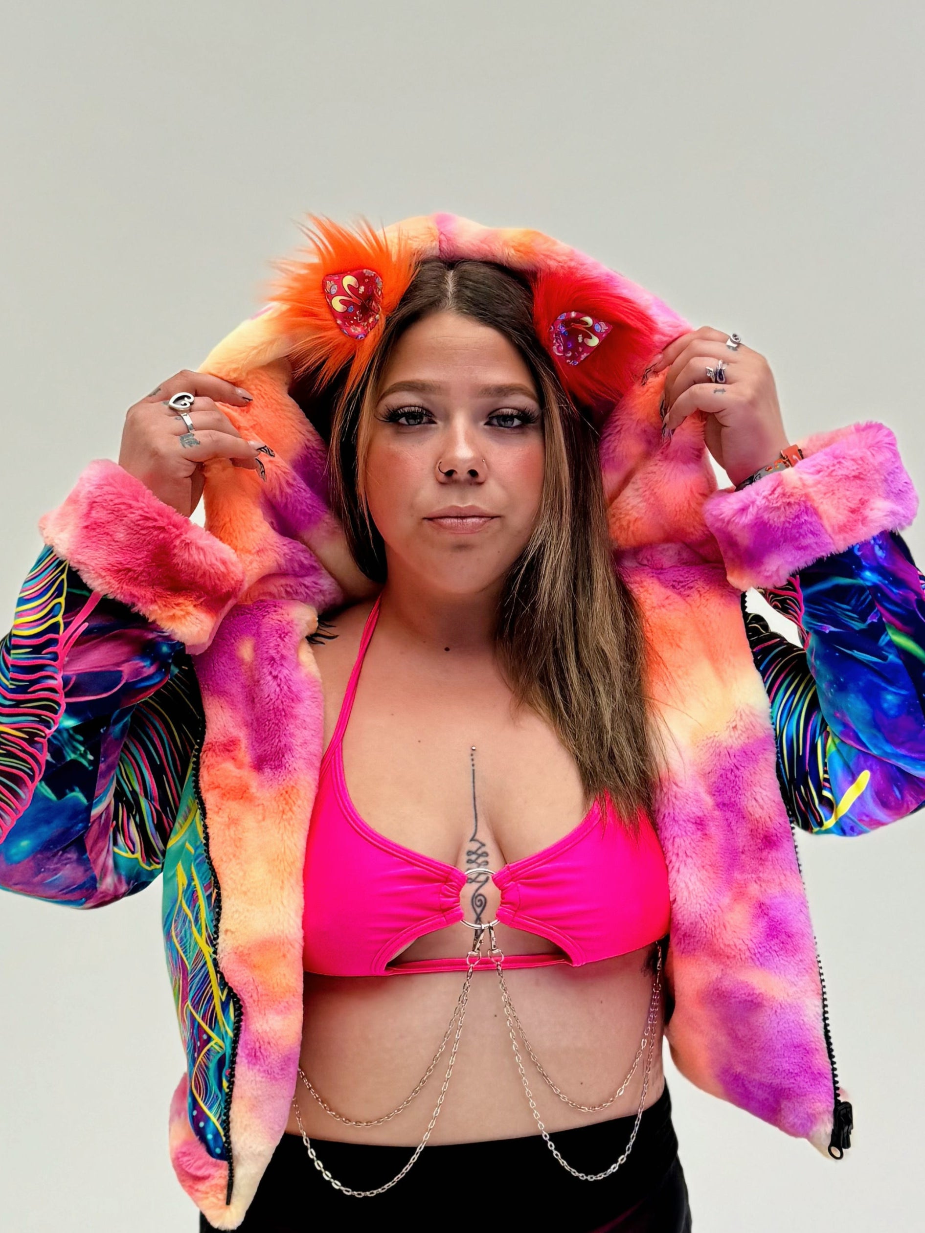Zodiac Dreams ♈️ Aries Reversible Faux Fur Jacket