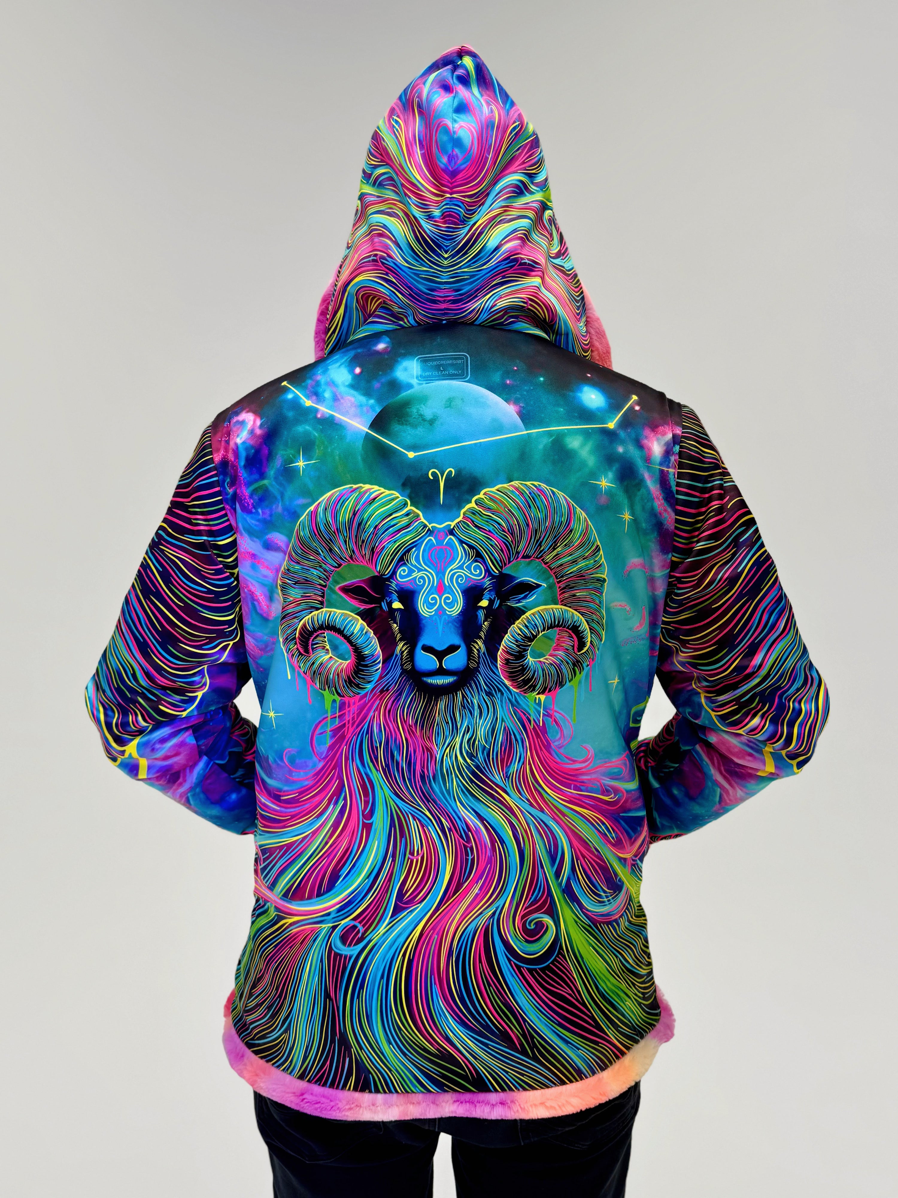 Zodiac Dreams ♈️ Aries Reversible Faux Fur Jacket