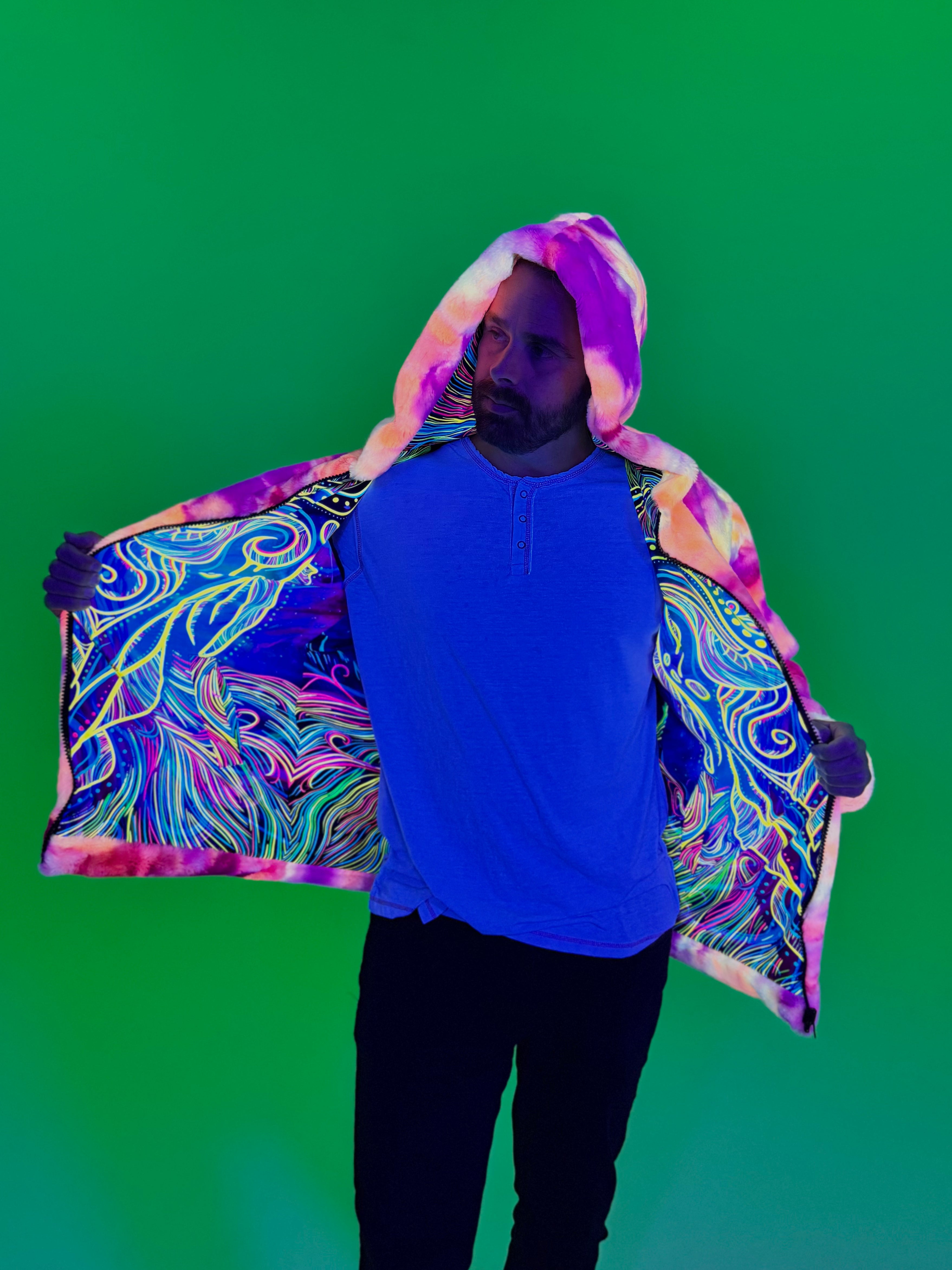 Zodiac Dreams ♈️ Aries Reversible Faux Fur Jacket