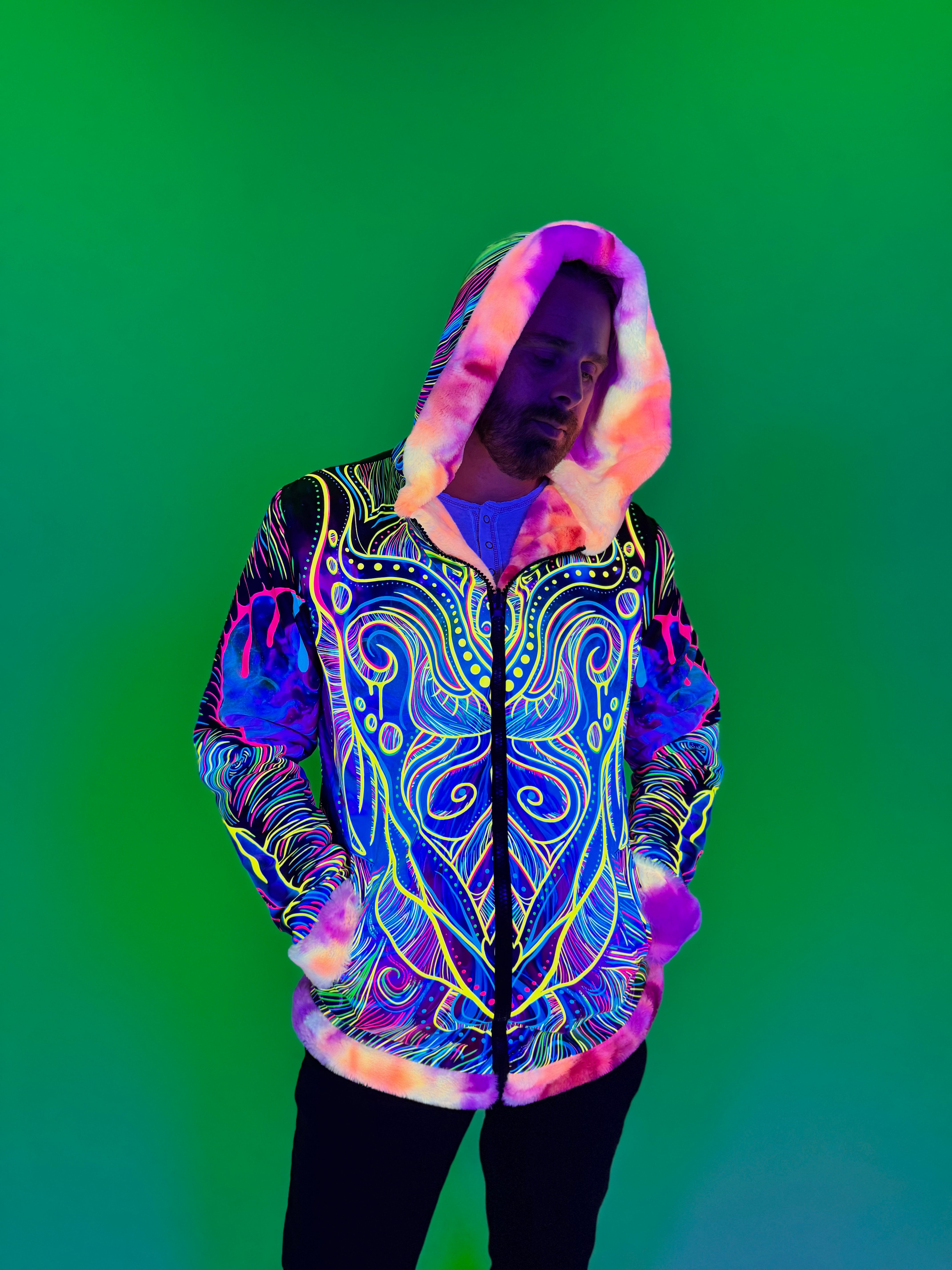 Zodiac Dreams ♈️ Aries Reversible Faux Fur Jacket