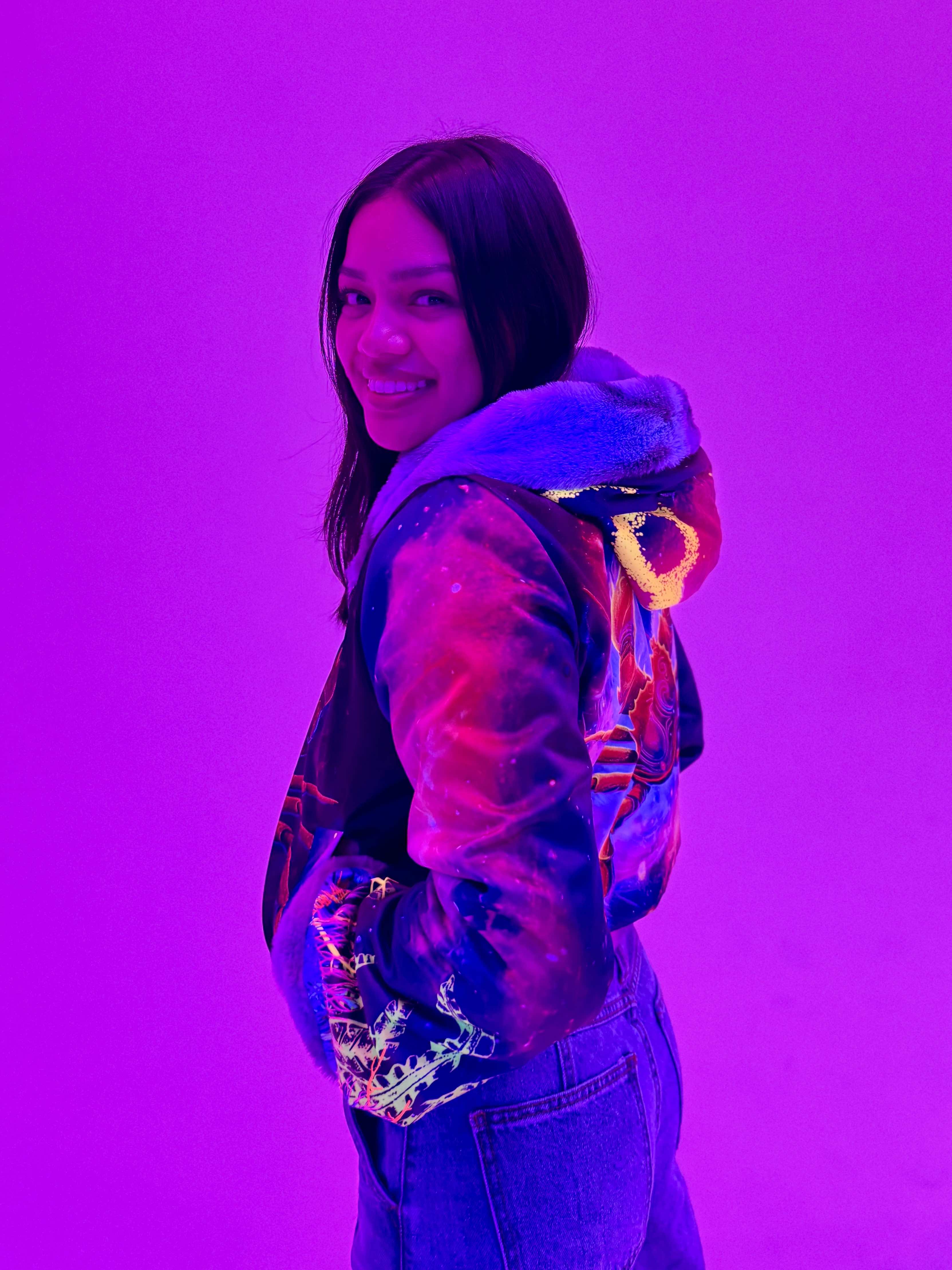 Zodiac Dreams ♋️ Cancer Reversible Faux Fur Jacket