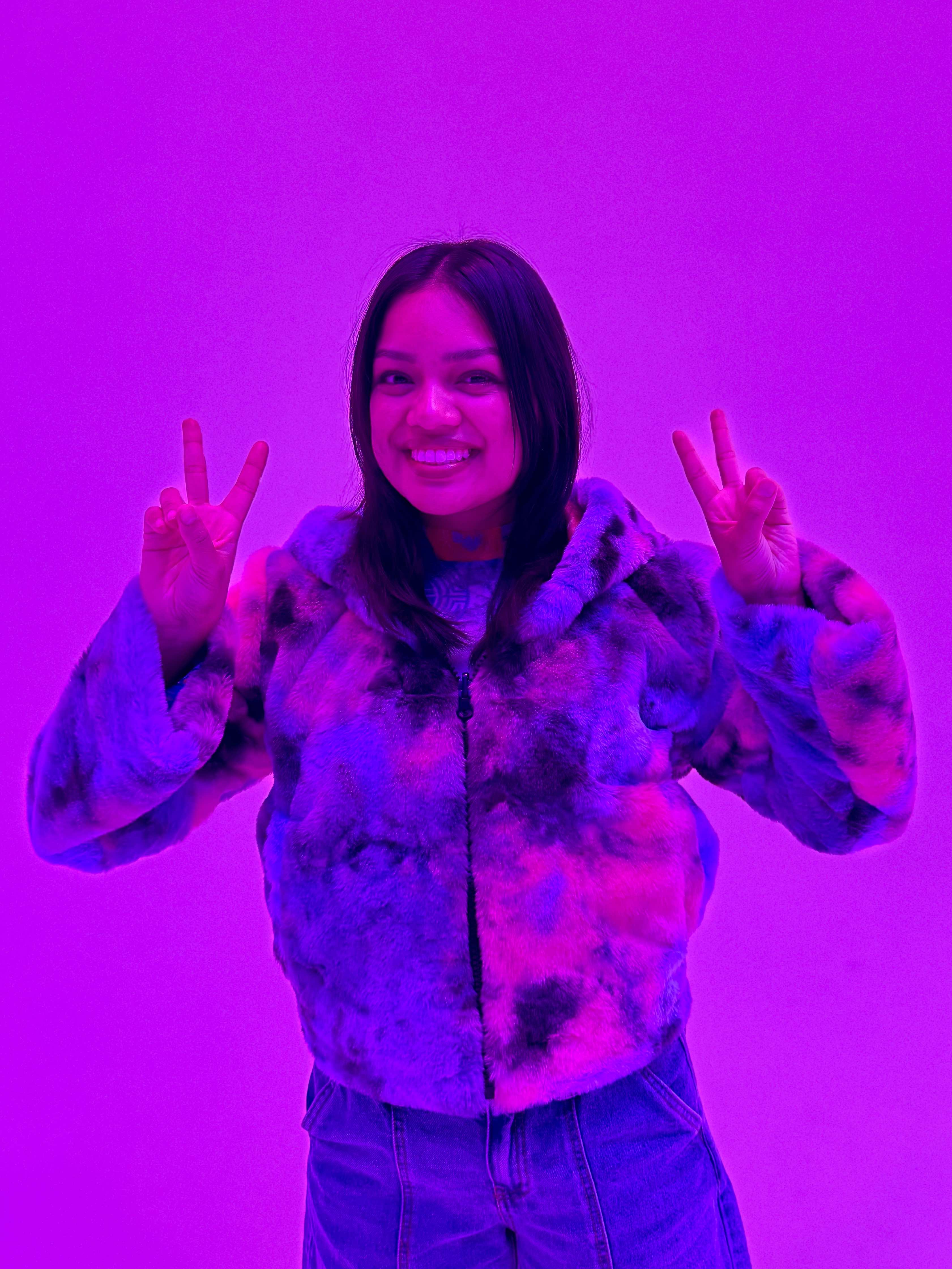 Zodiac Dreams ♋️ Cancer Reversible Faux Fur Jacket