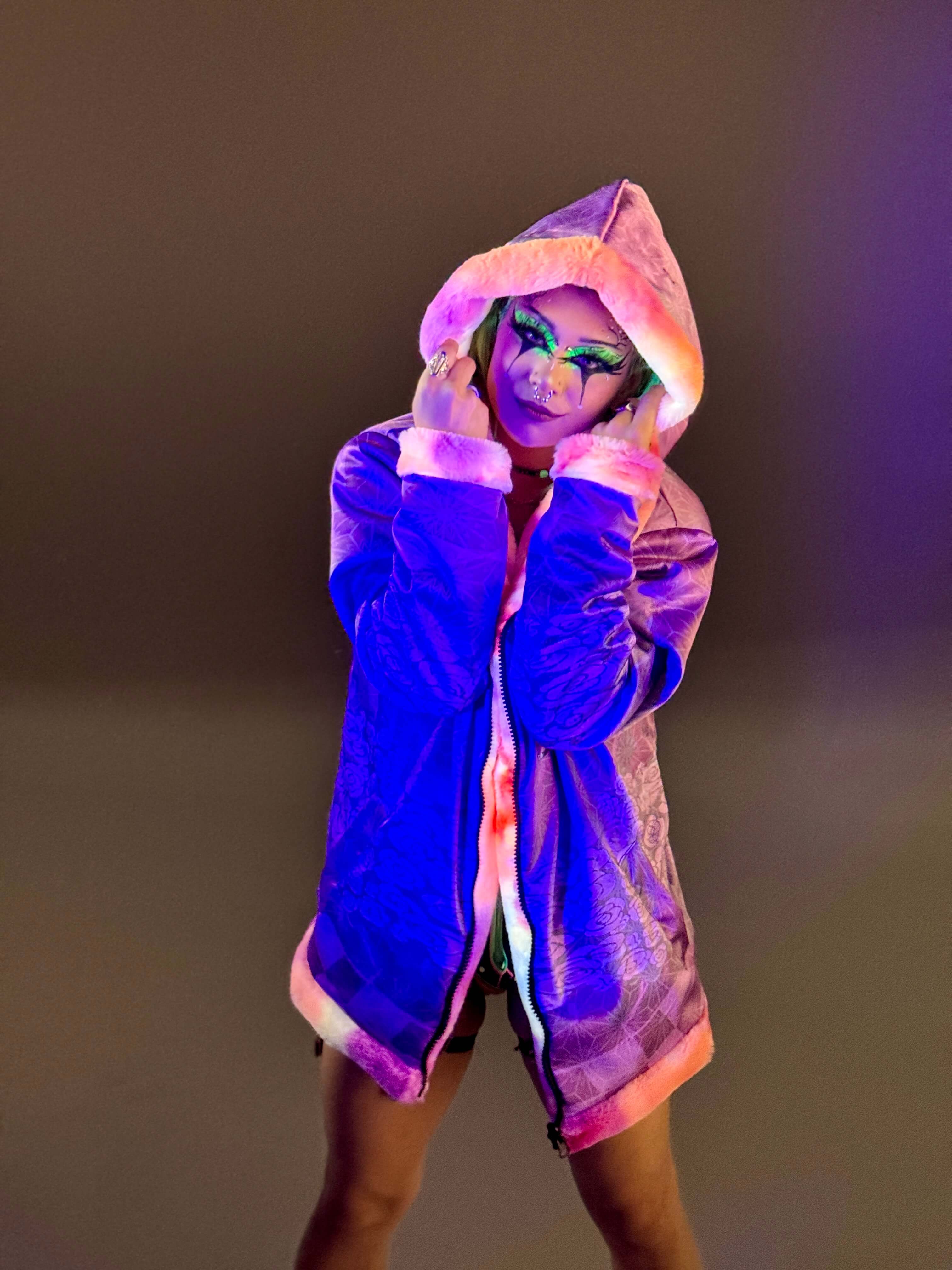 Down the Rabbit Hole Reversible Faux Fur Jacket