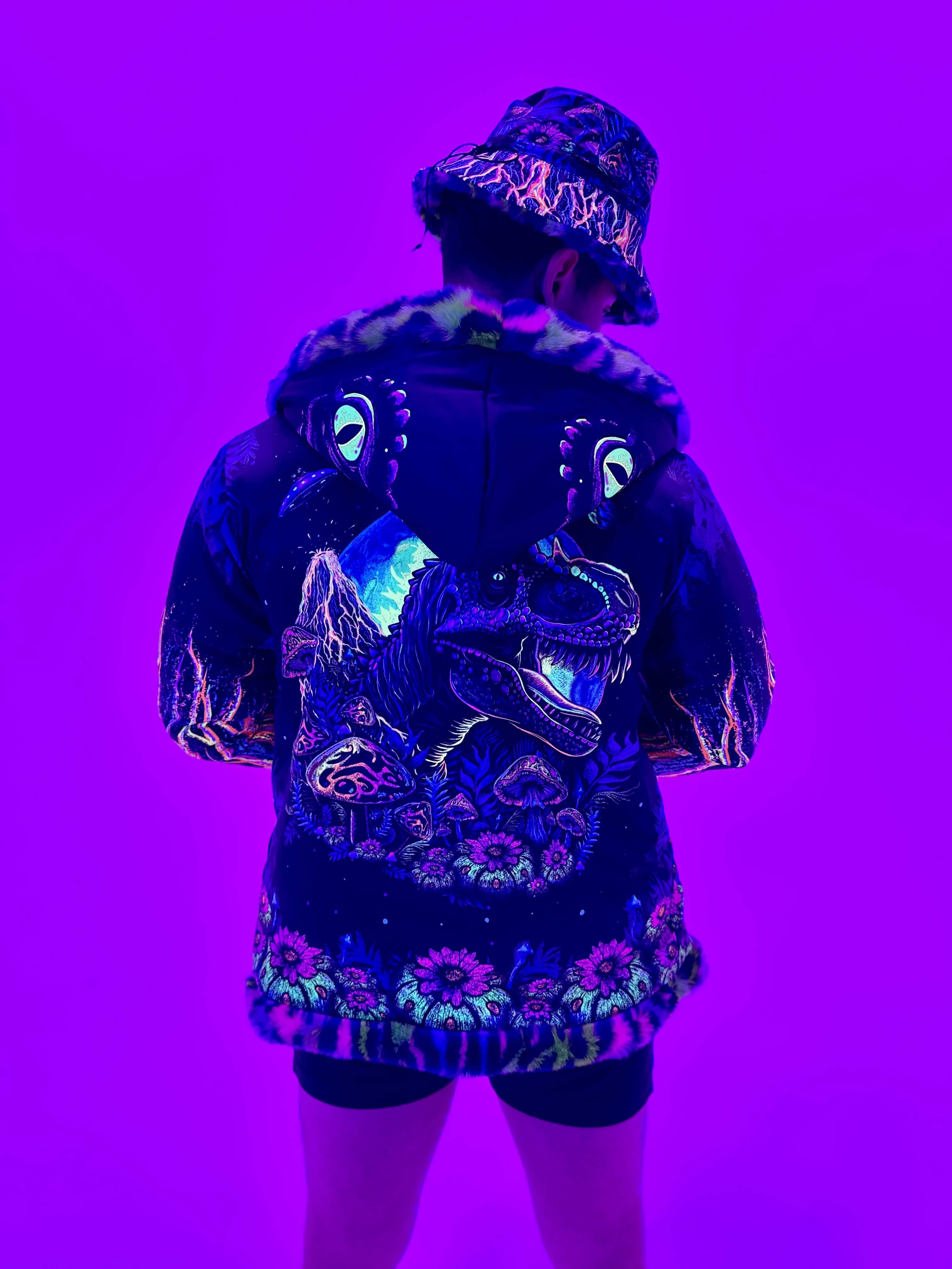 Jurassic 🦖 Reversible Faux Fur Jacket