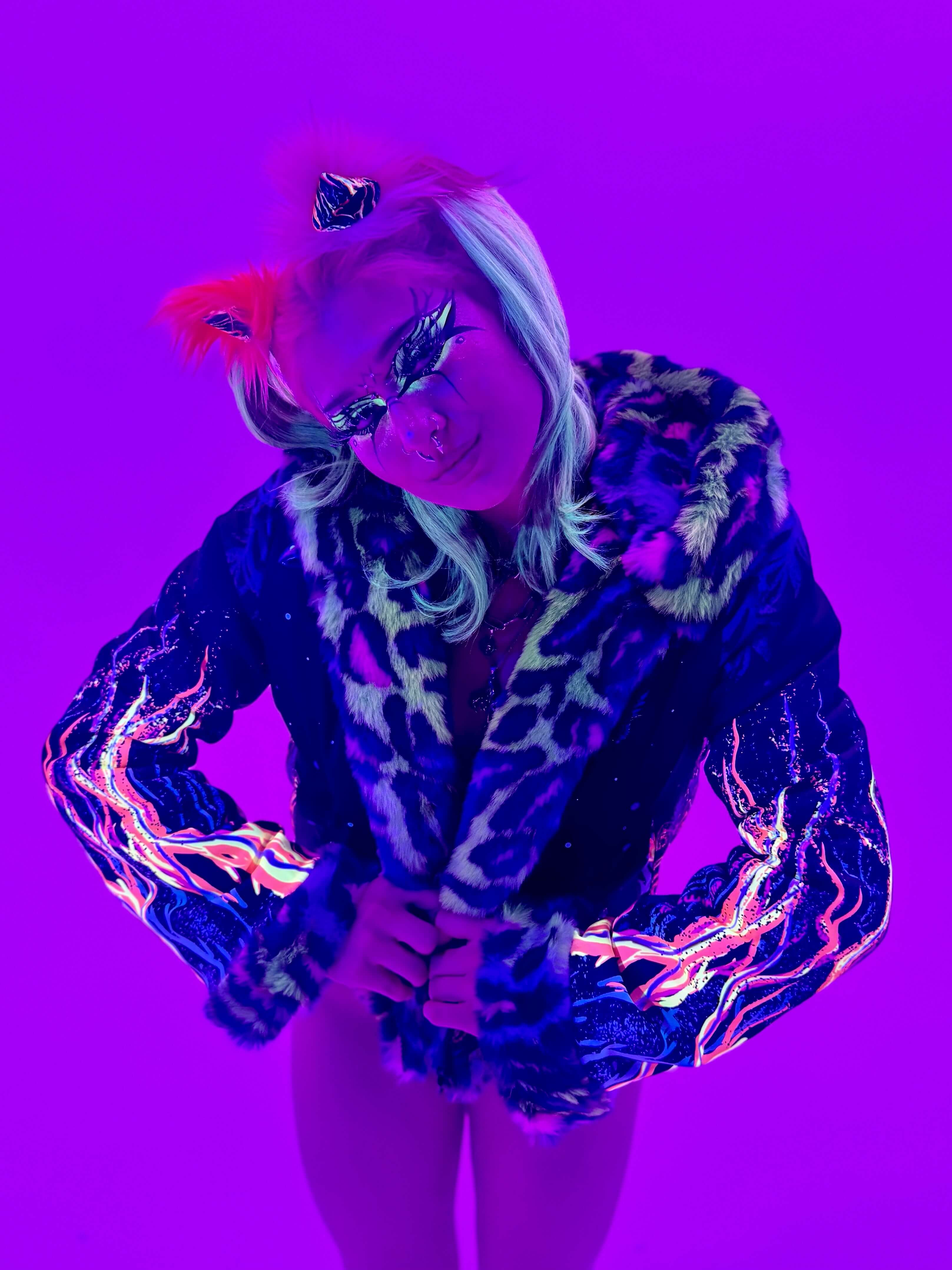 Jurassic 🦖 Reversible Faux Fur Jacket