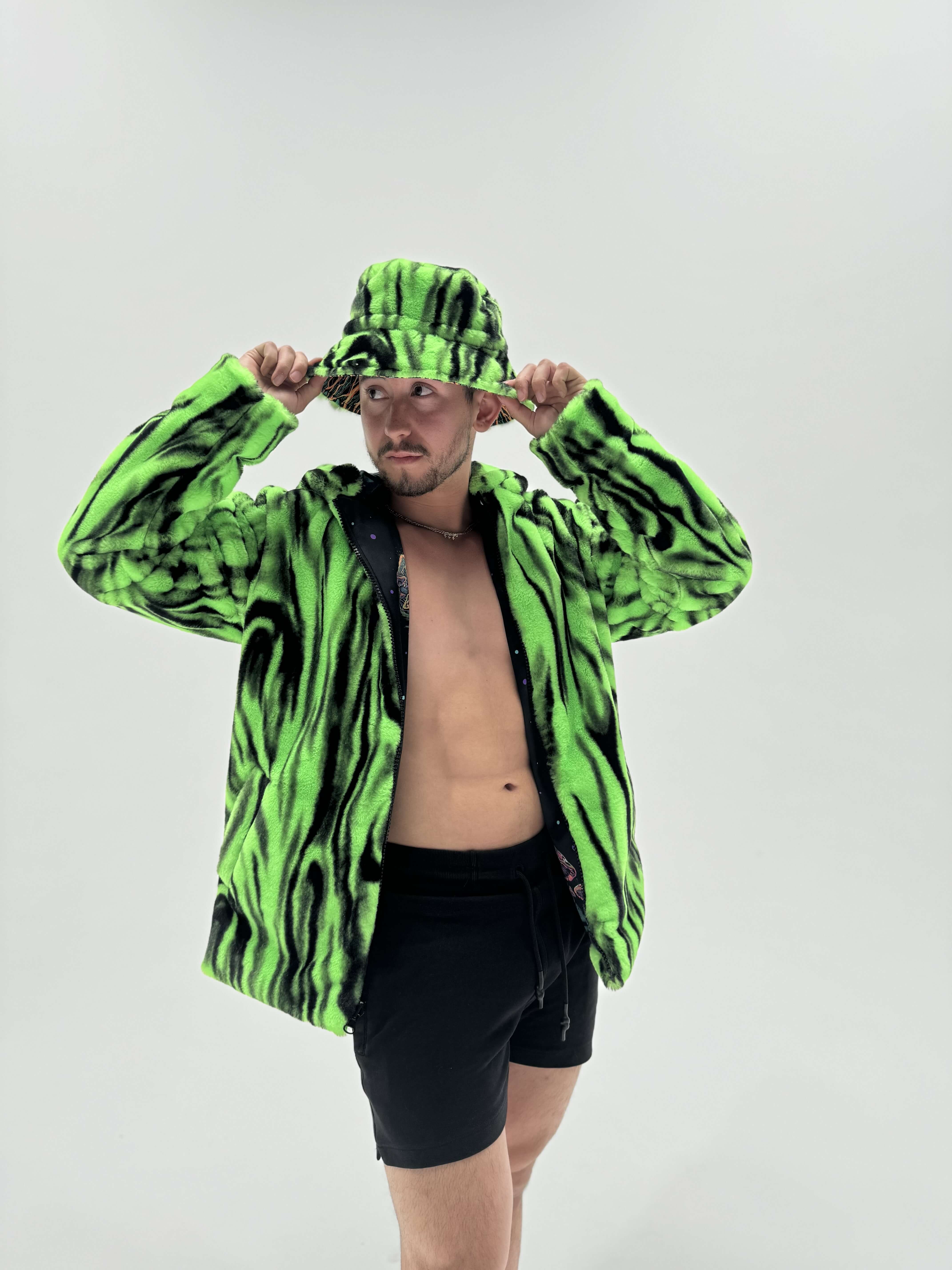 Jurassic 🦖 Reversible Faux Fur Jacket