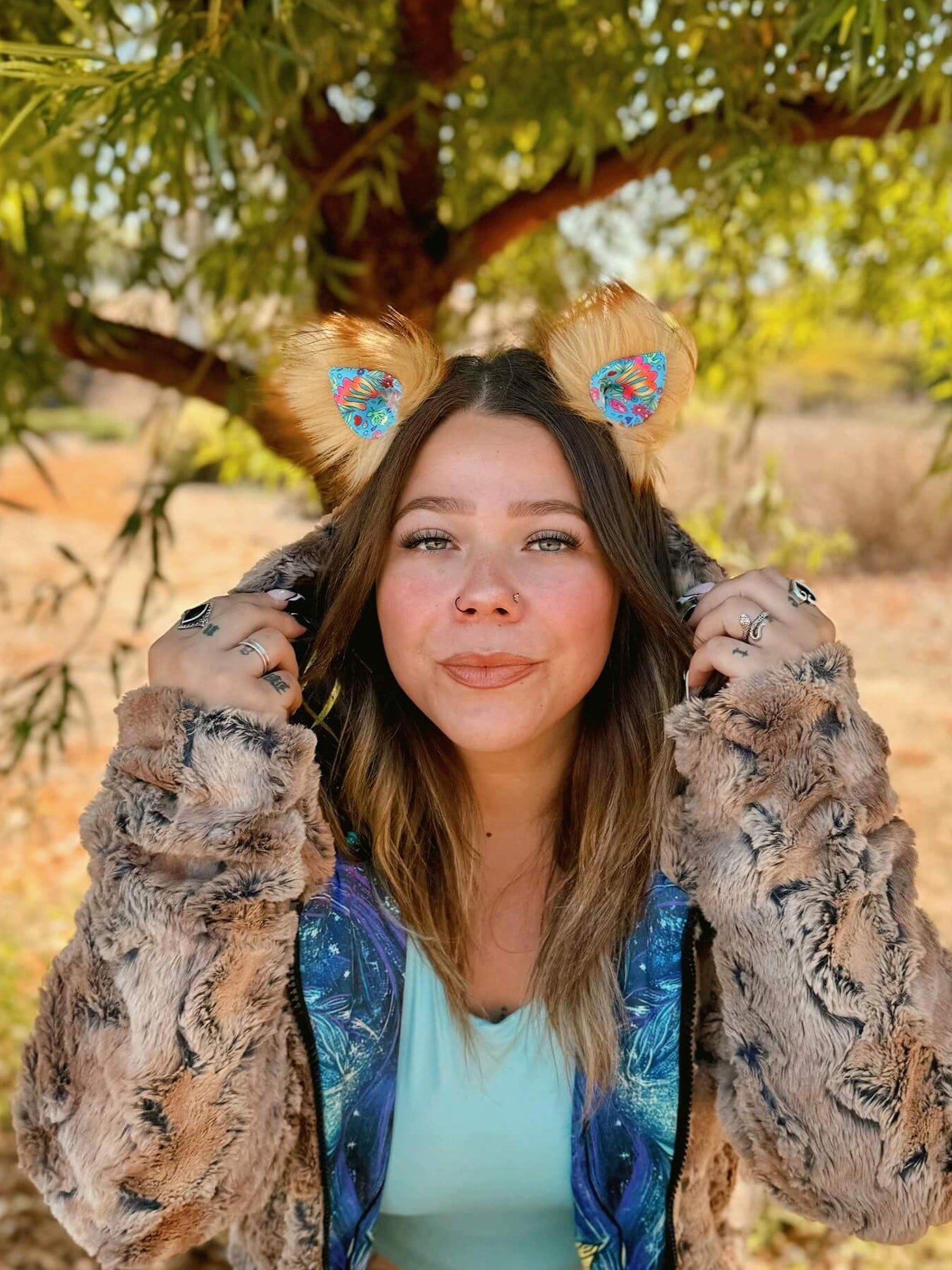 Zodiac Dreams ♍ Virgo Reversible Faux Fur Jacket